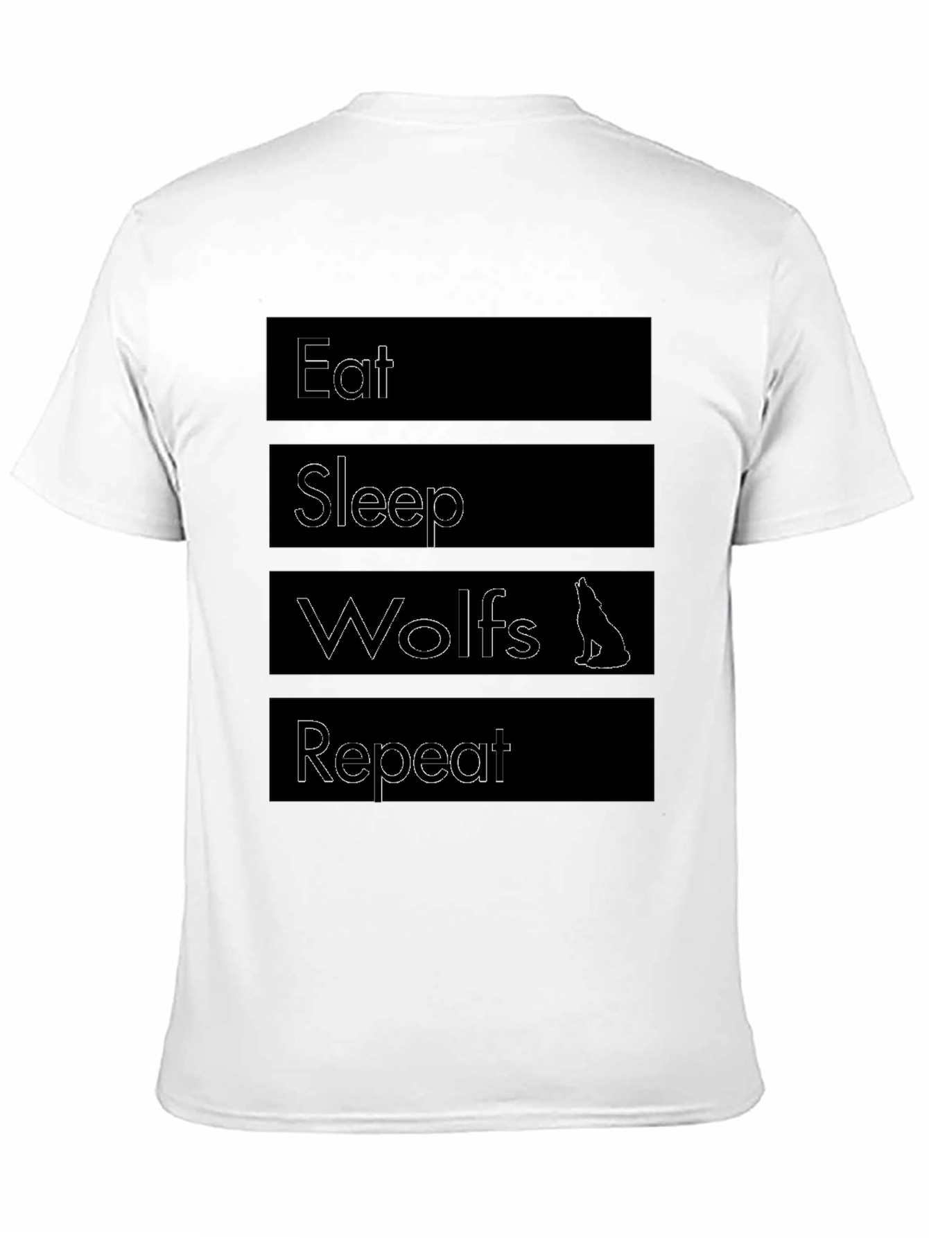 Eat Sleep Wolves Repeat Graphic Tee