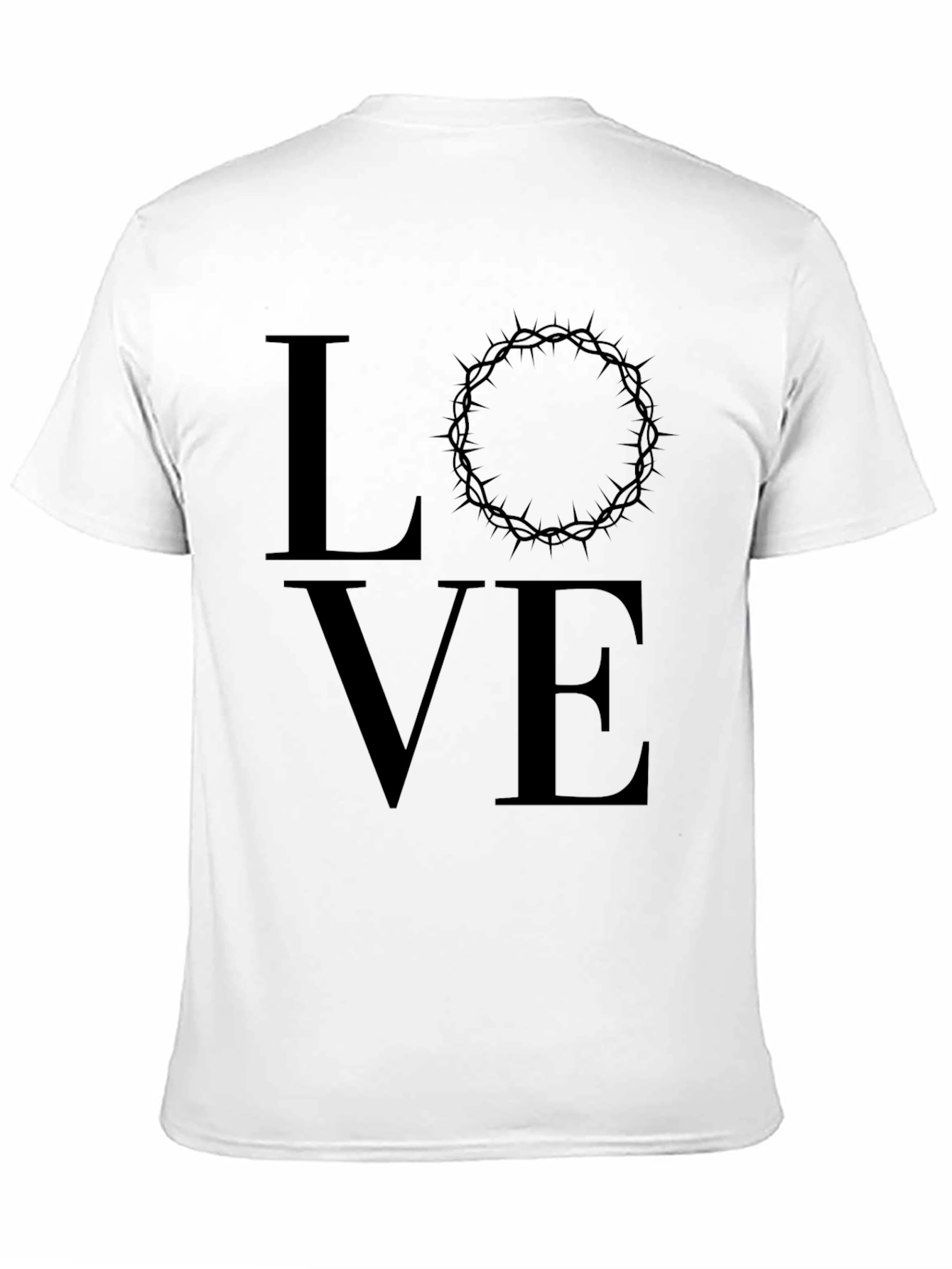 Love Crown of Thorns Graphic T-Shirt - Mens