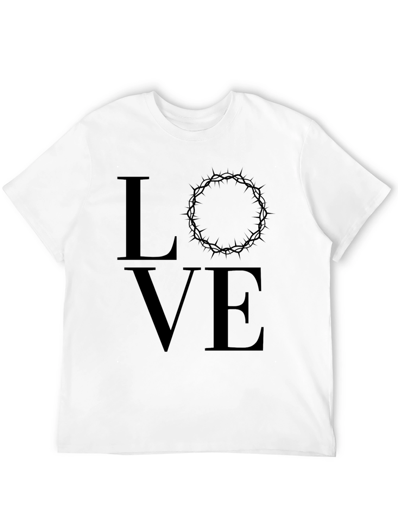 Love Crown of Thorns Graphic T-Shirt - Mens