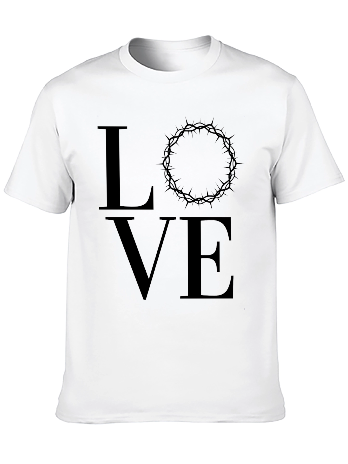 Love Crown of Thorns Graphic T-Shirt - Mens