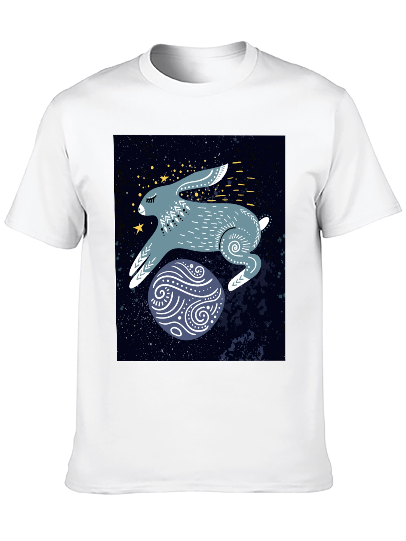 Cosmic Hare Graphic Tee - Stylish Comfort