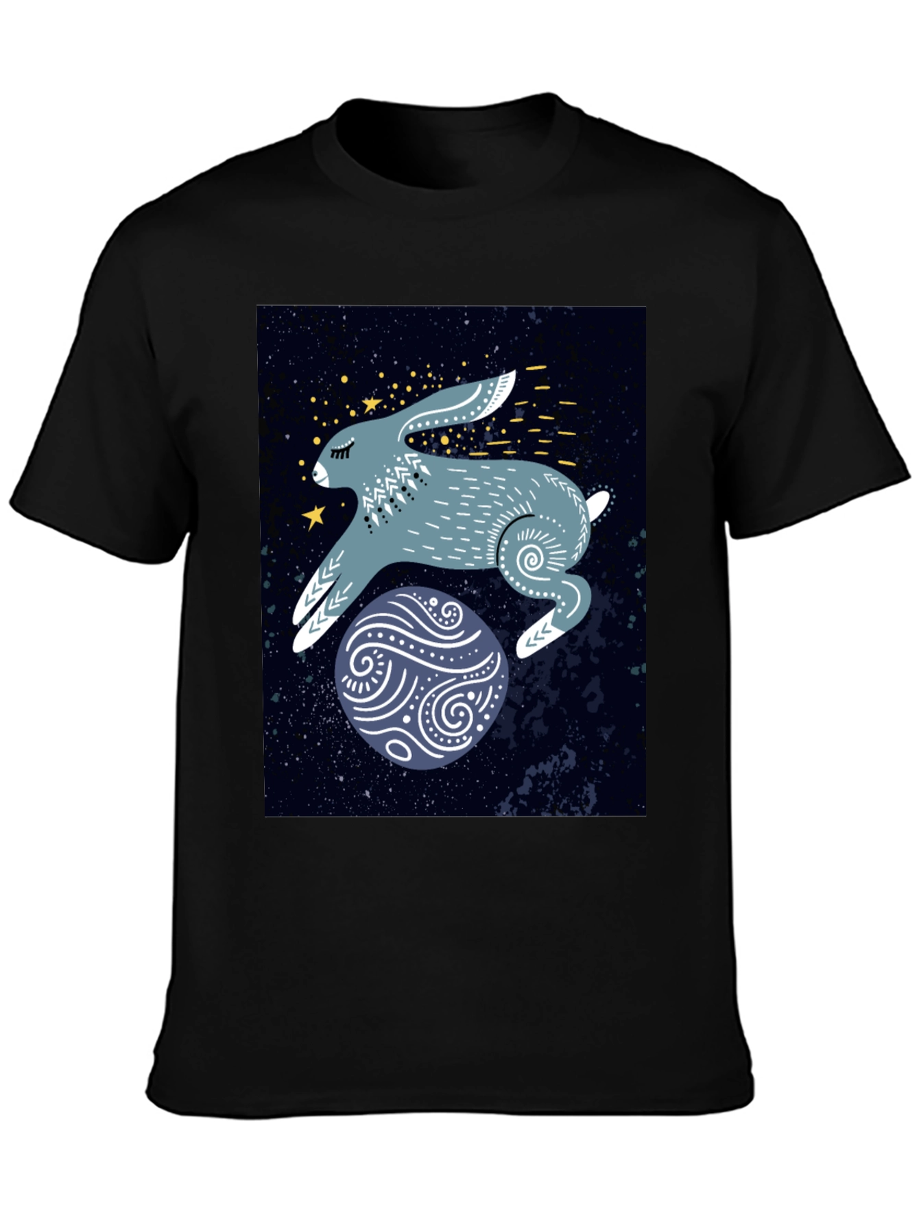 Cosmic Hare Graphic Tee - Stylish Comfort
