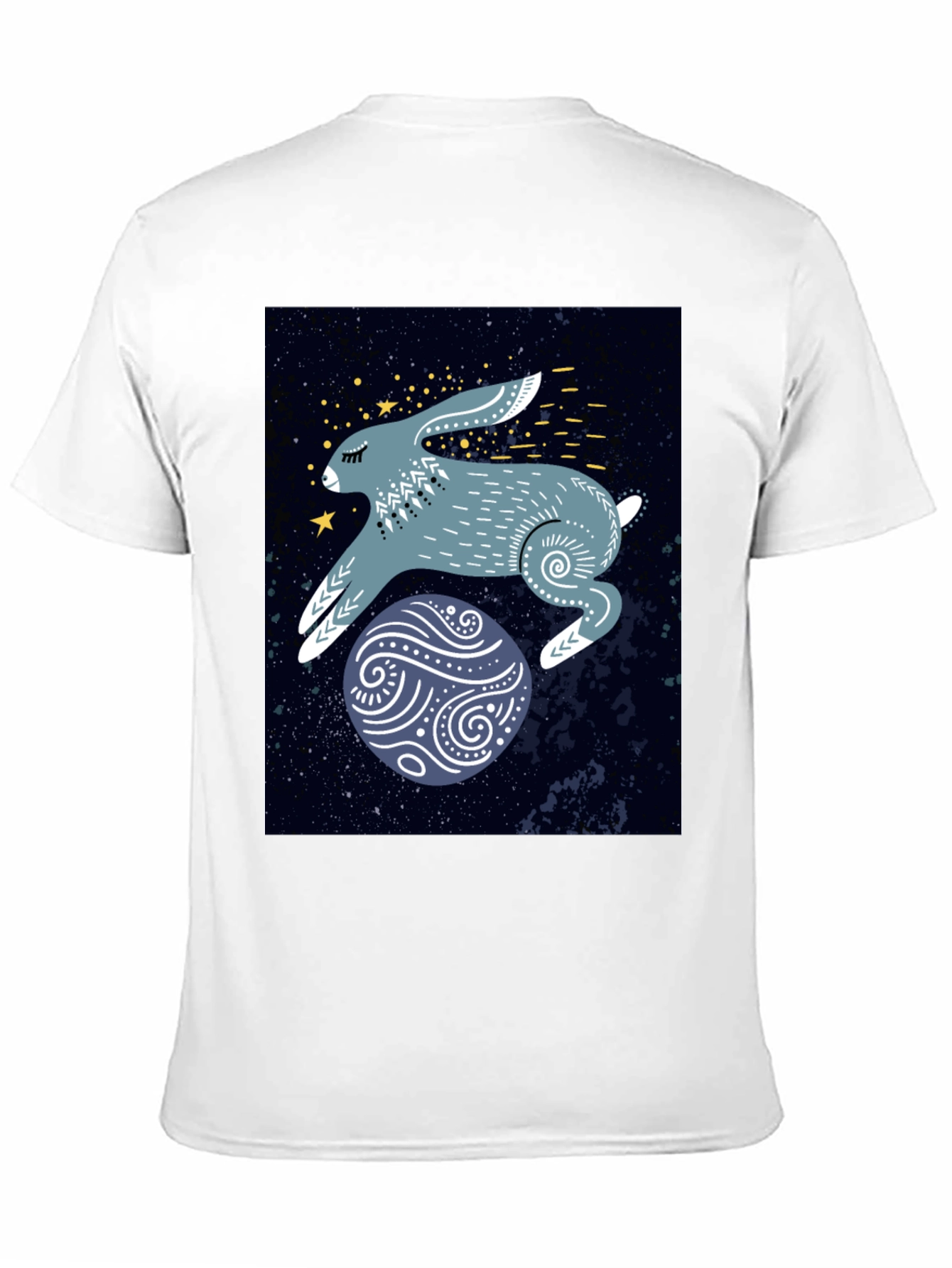 Cosmic Hare Graphic Tee - Stylish Comfort