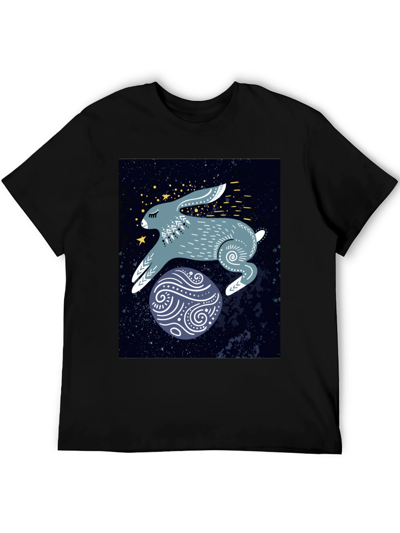 Cosmic Hare Graphic Tee - Stylish Comfort