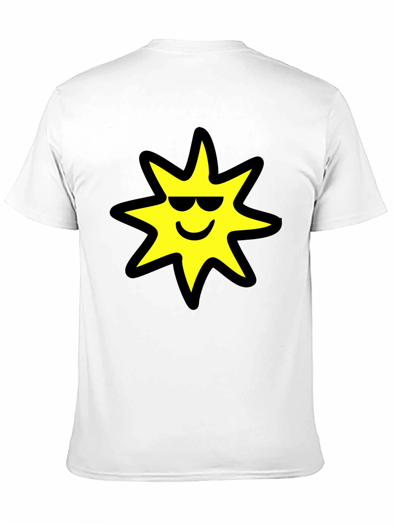 Cool Sun Graphic Tee - Black Cotton Comfort