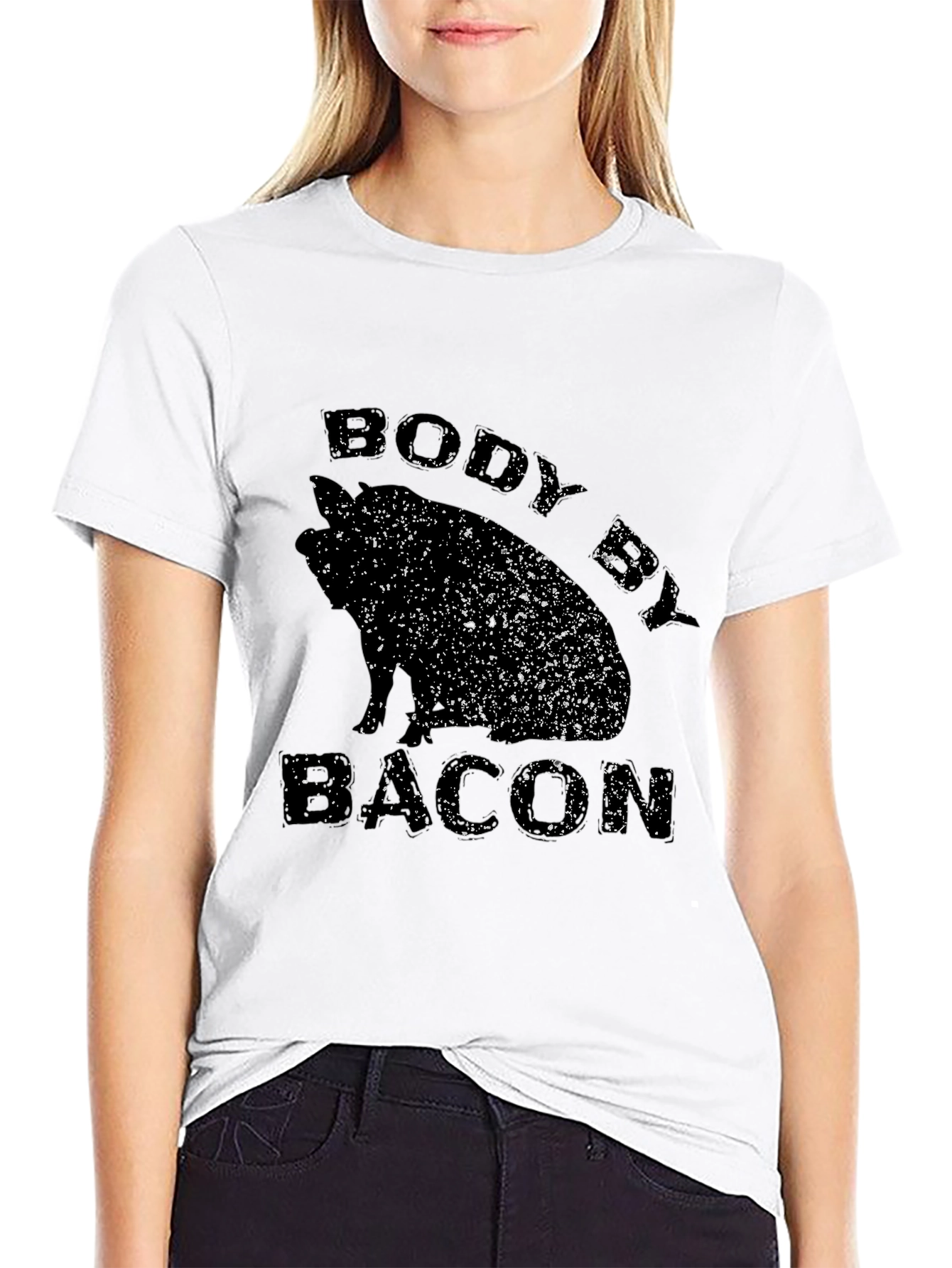 Body By Bacon Black T-Shirt