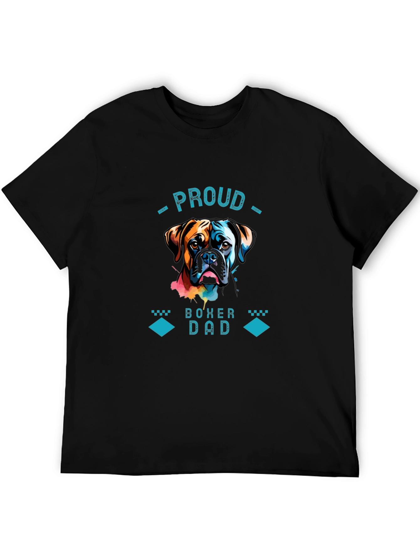Proud Boxer Dad Graphic T-Shirt