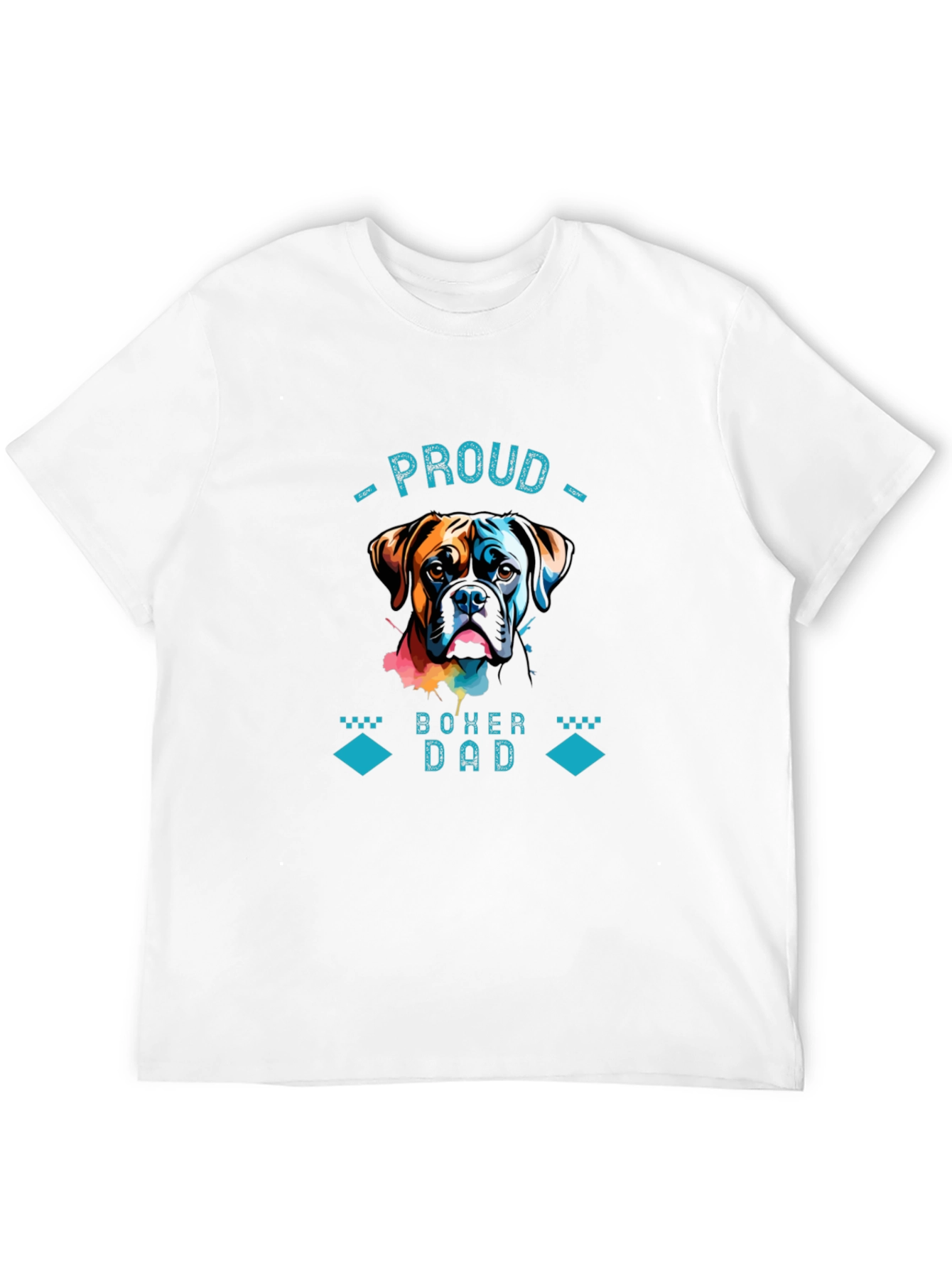 Proud Boxer Dad Graphic T-Shirt