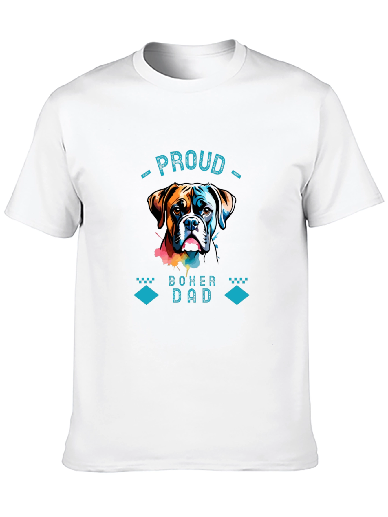 Proud Boxer Dad Graphic T-Shirt