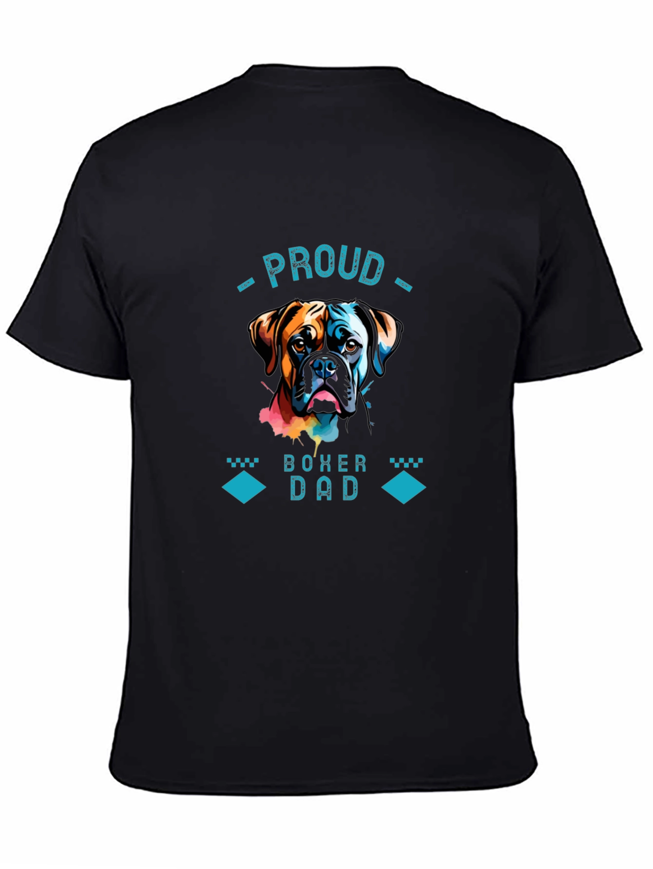 Proud Boxer Dad Graphic T-Shirt