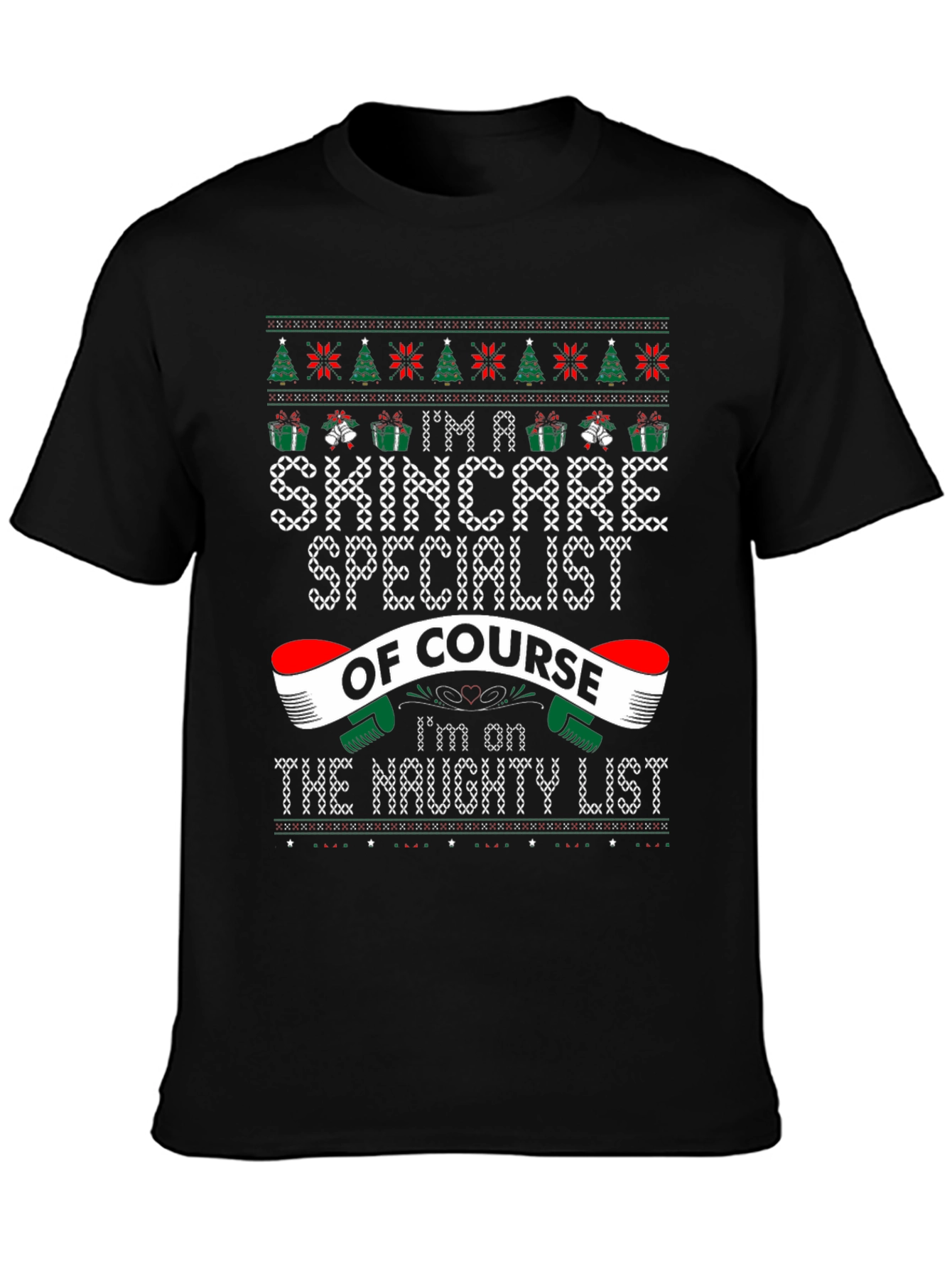 Skincare Specialist Ugly Christmas Sweater T-Shirt