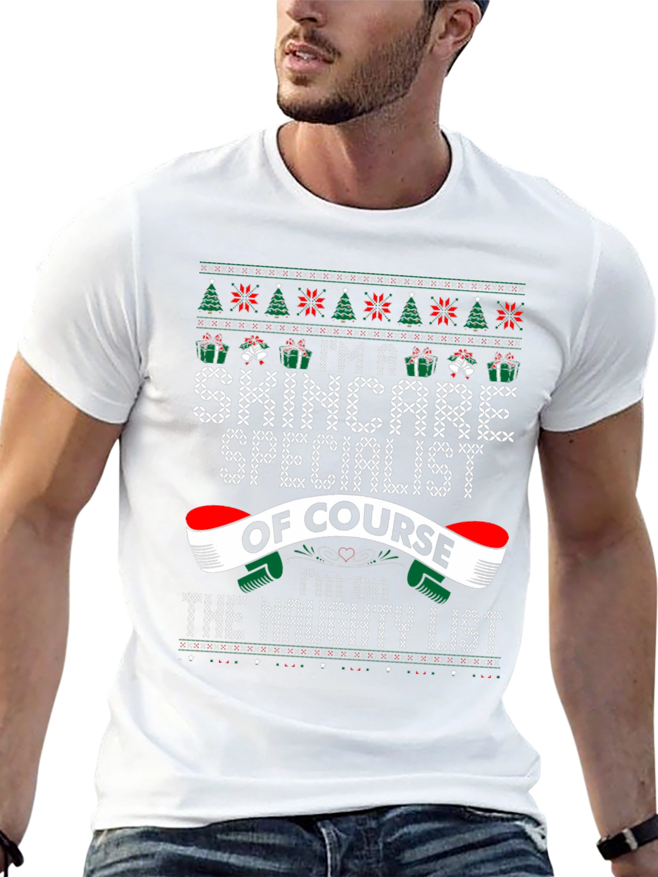 Skincare Specialist Ugly Christmas Sweater T-Shirt