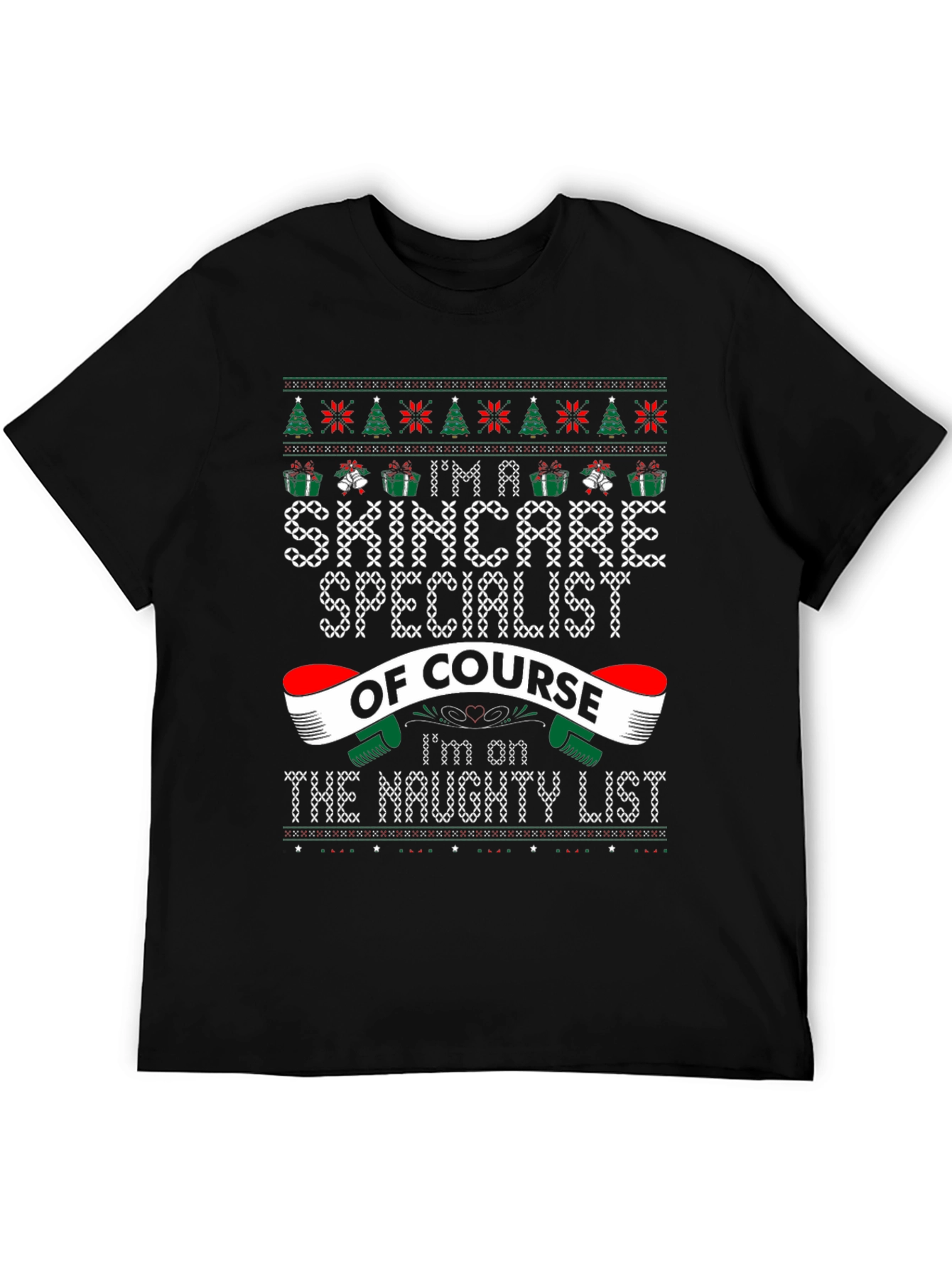 Skincare Specialist Ugly Christmas Sweater T-Shirt
