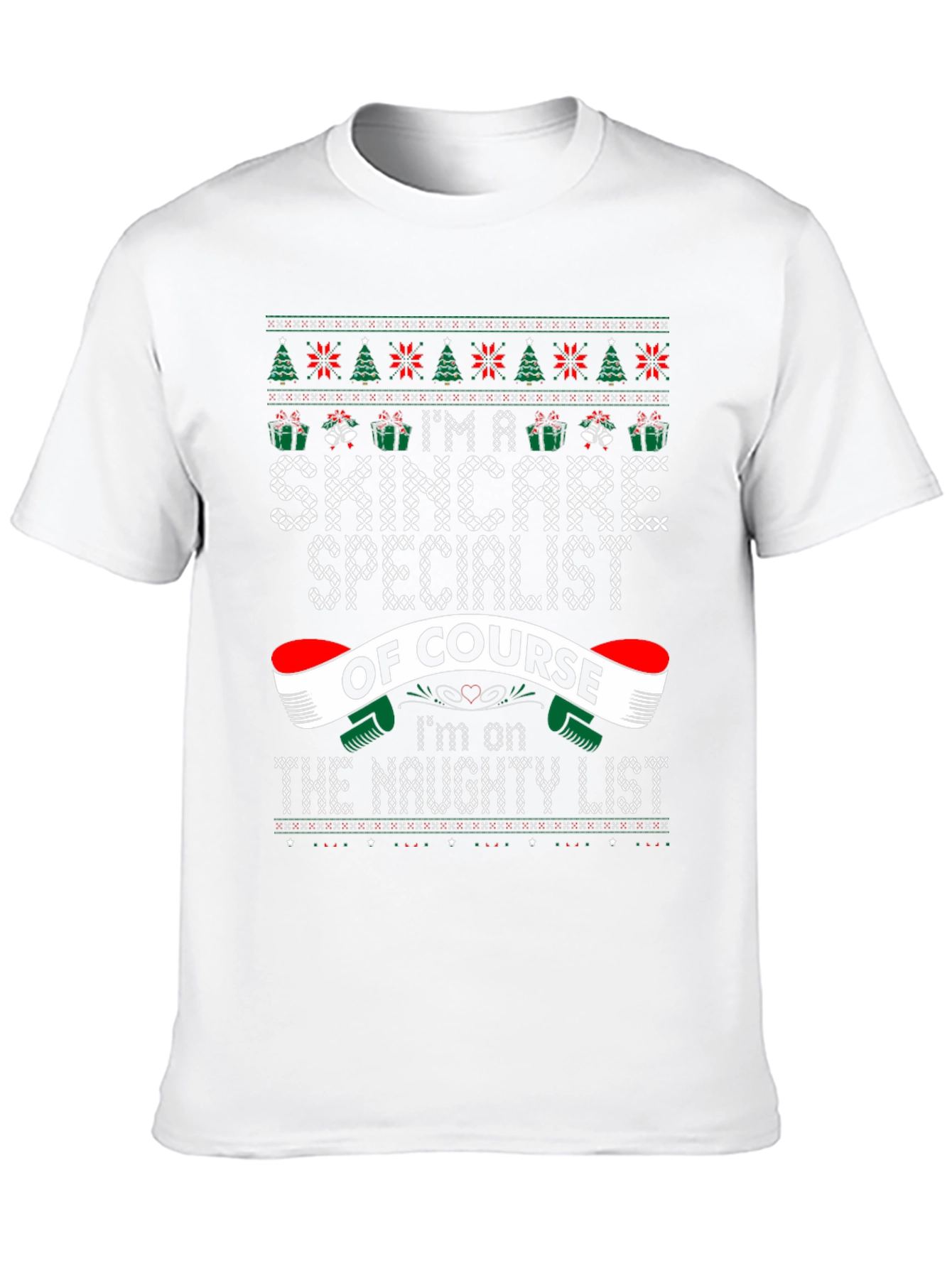Skincare Specialist Ugly Christmas Sweater T-Shirt