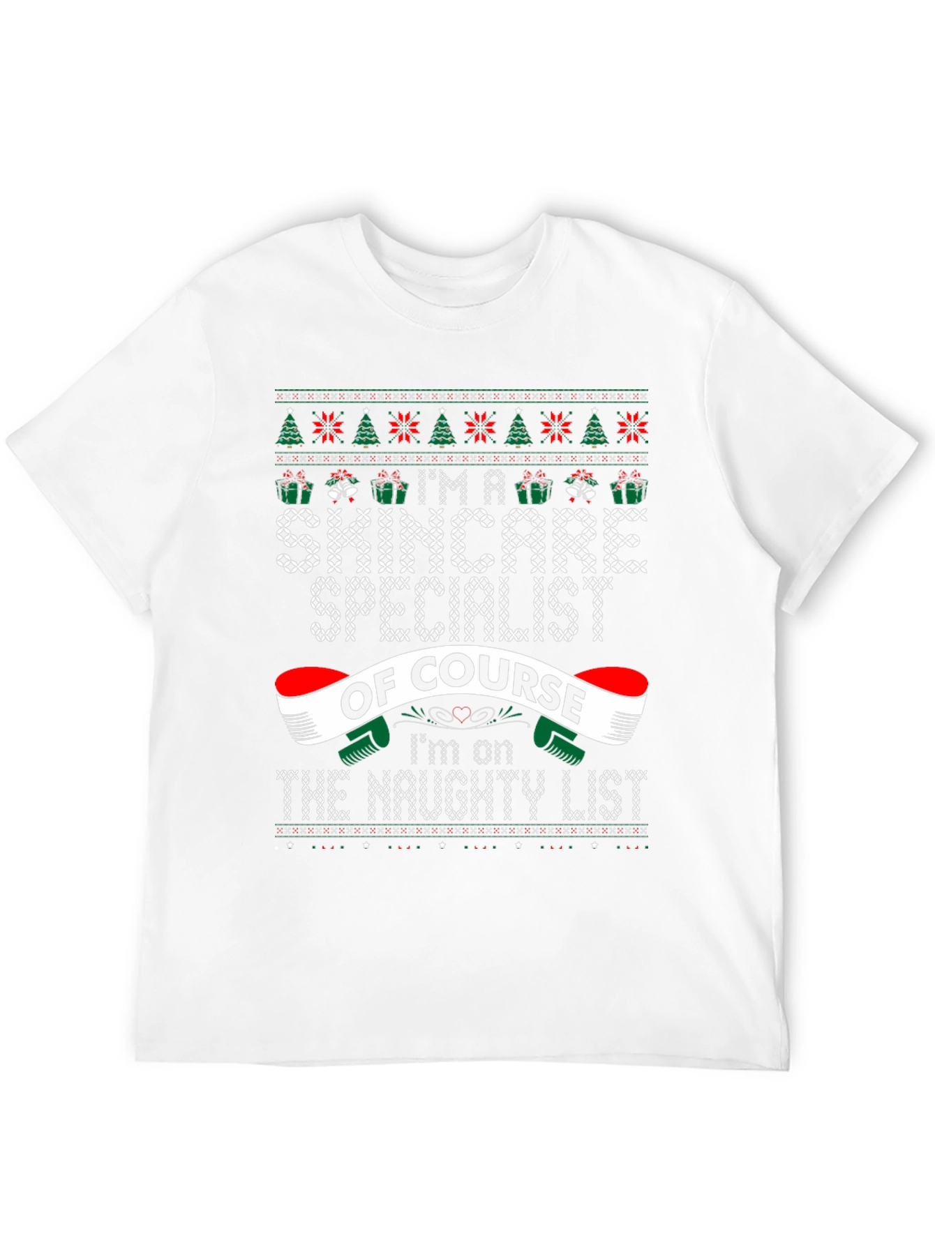Skincare Specialist Ugly Christmas Sweater T-Shirt