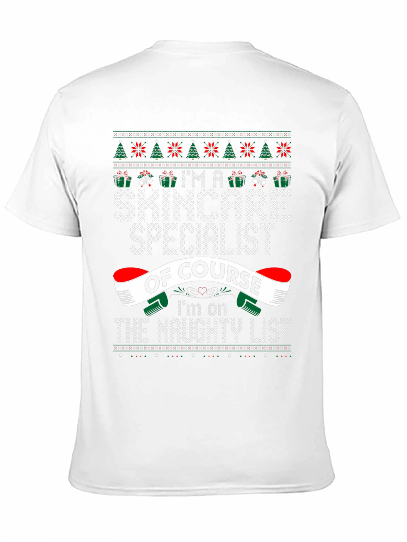 Skincare Specialist Ugly Christmas Sweater T-Shirt