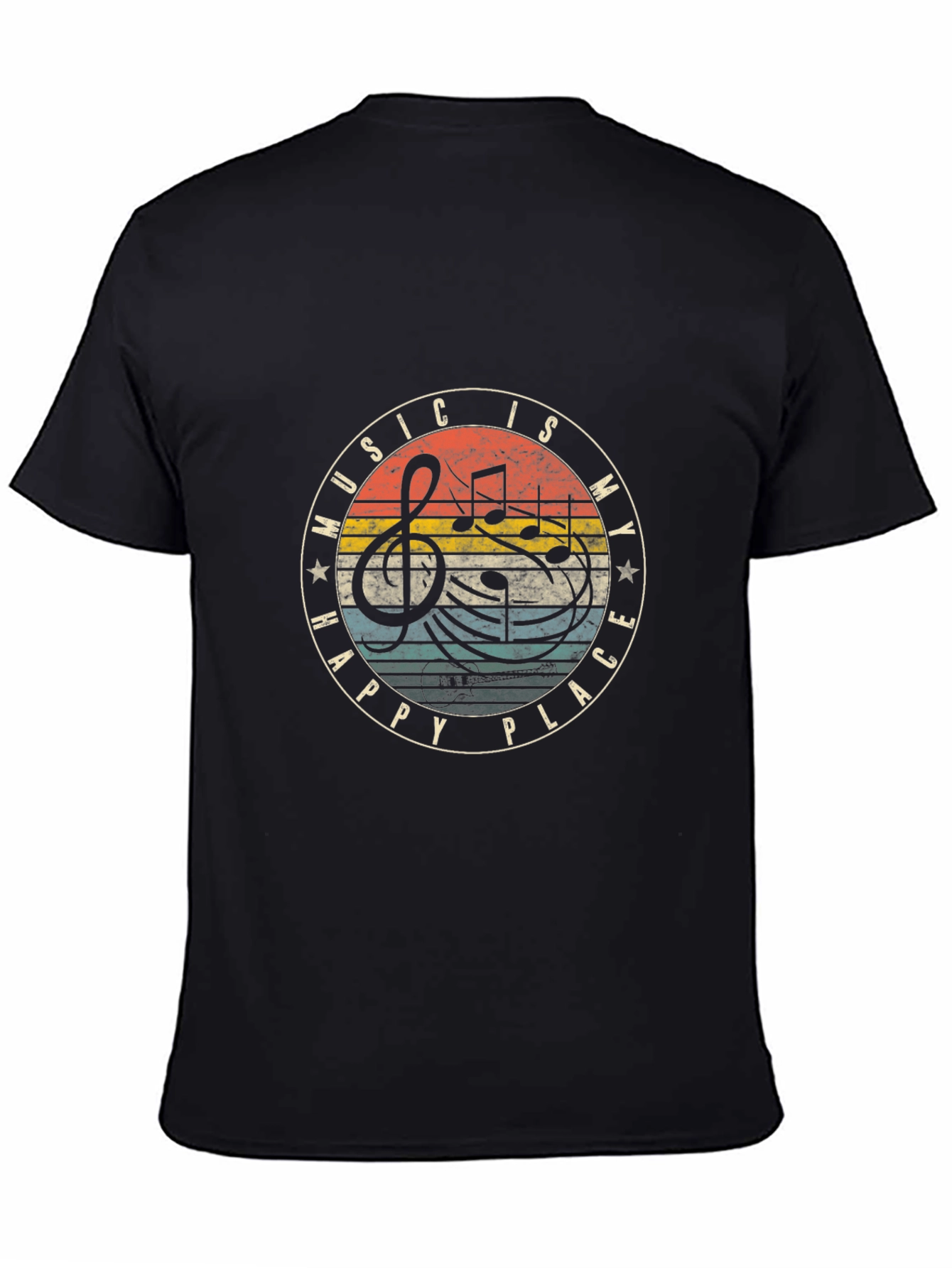 Music Is My Happy Place Graphic Tee