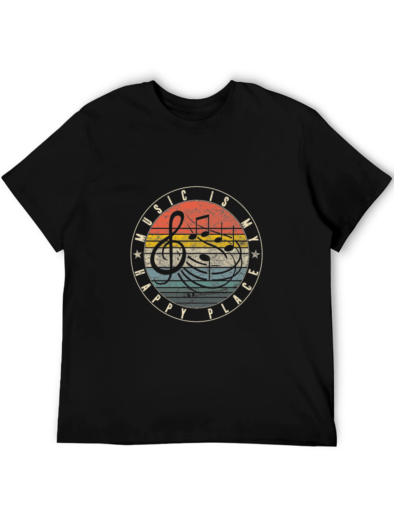 Music Is My Happy Place Graphic Tee
