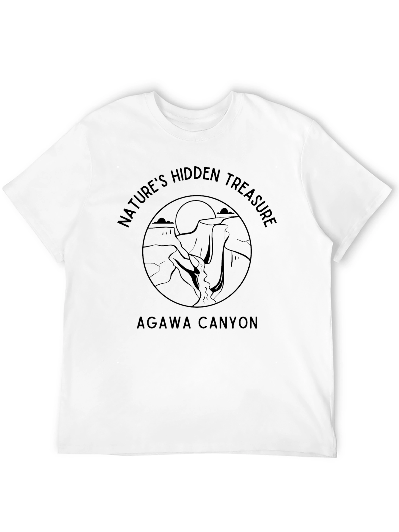 Agawa Canyon Natures Hidden Treasure Black T-Shirt
