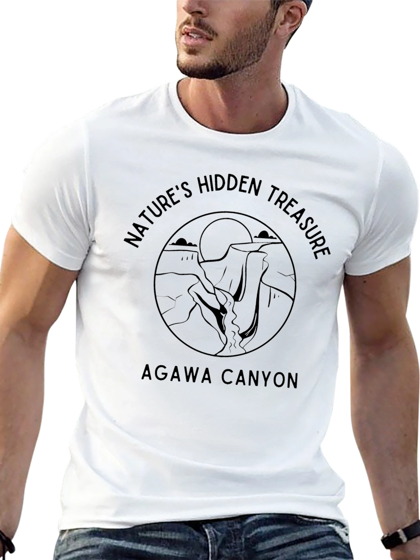 Agawa Canyon Natures Hidden Treasure Black T-Shirt