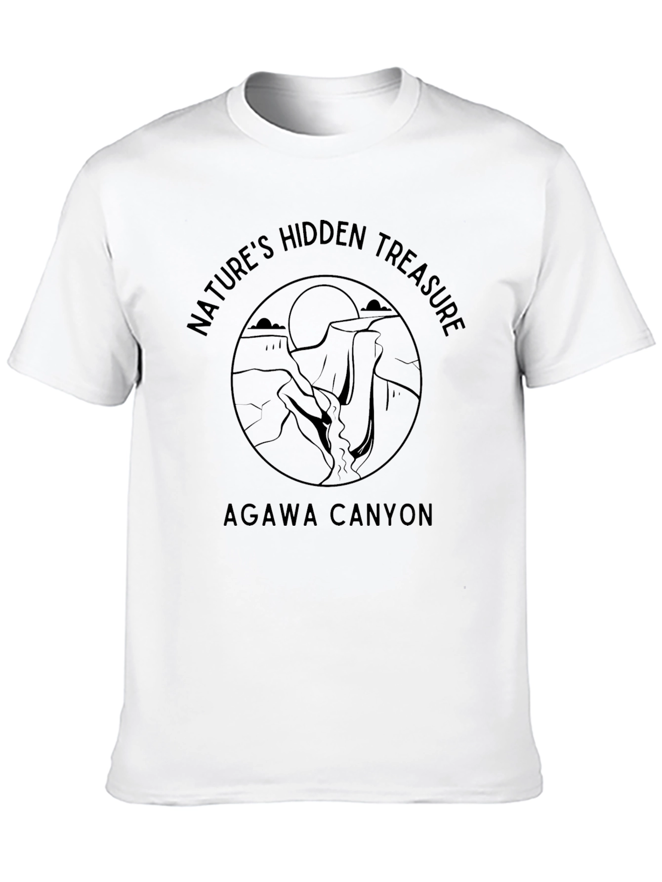 Agawa Canyon Natures Hidden Treasure Black T-Shirt