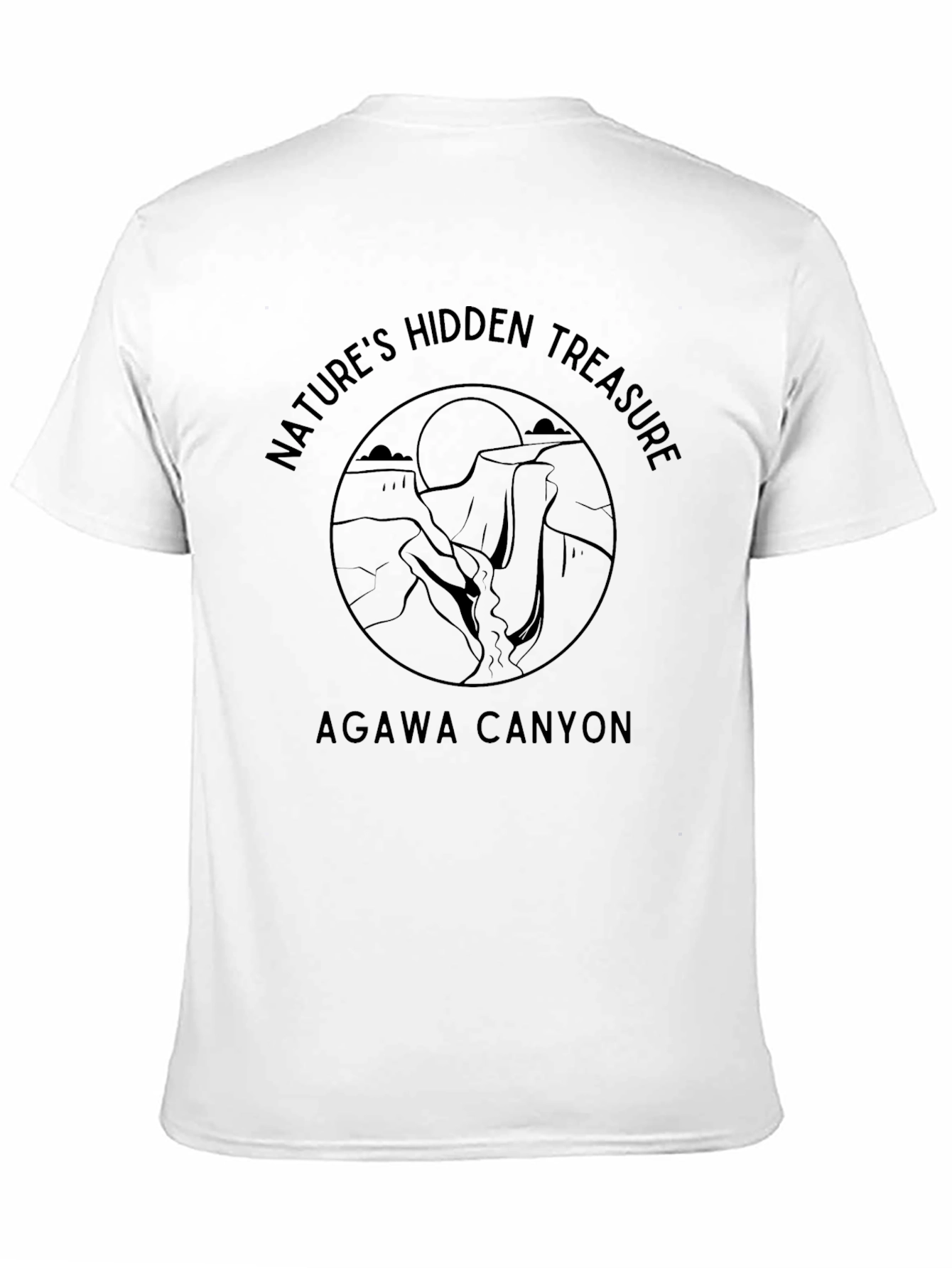 Agawa Canyon Natures Hidden Treasure Black T-Shirt