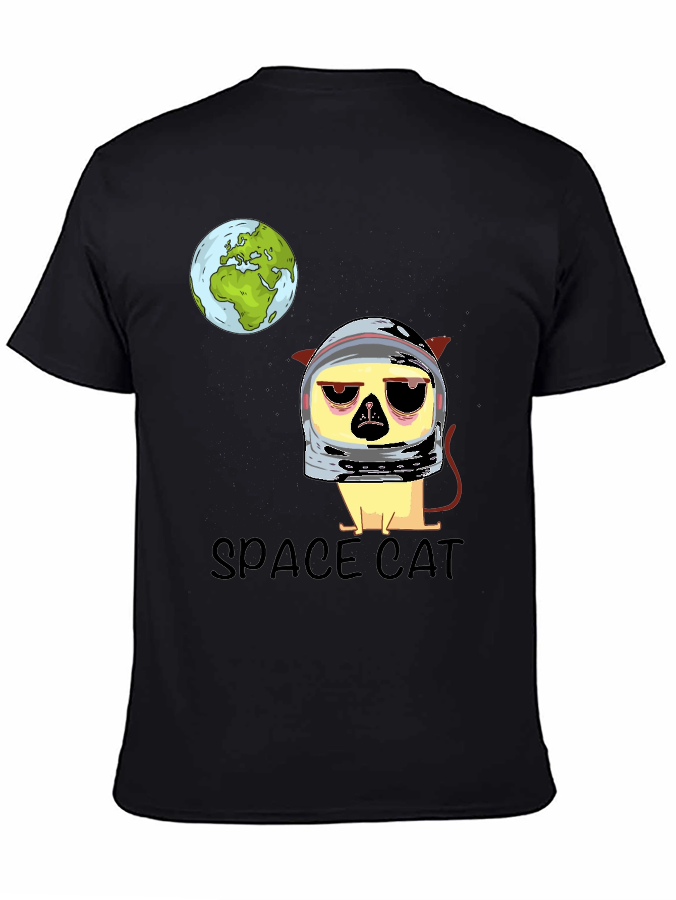 Space Cat Graphic T-Shirt - Astronaut Kitten Tee