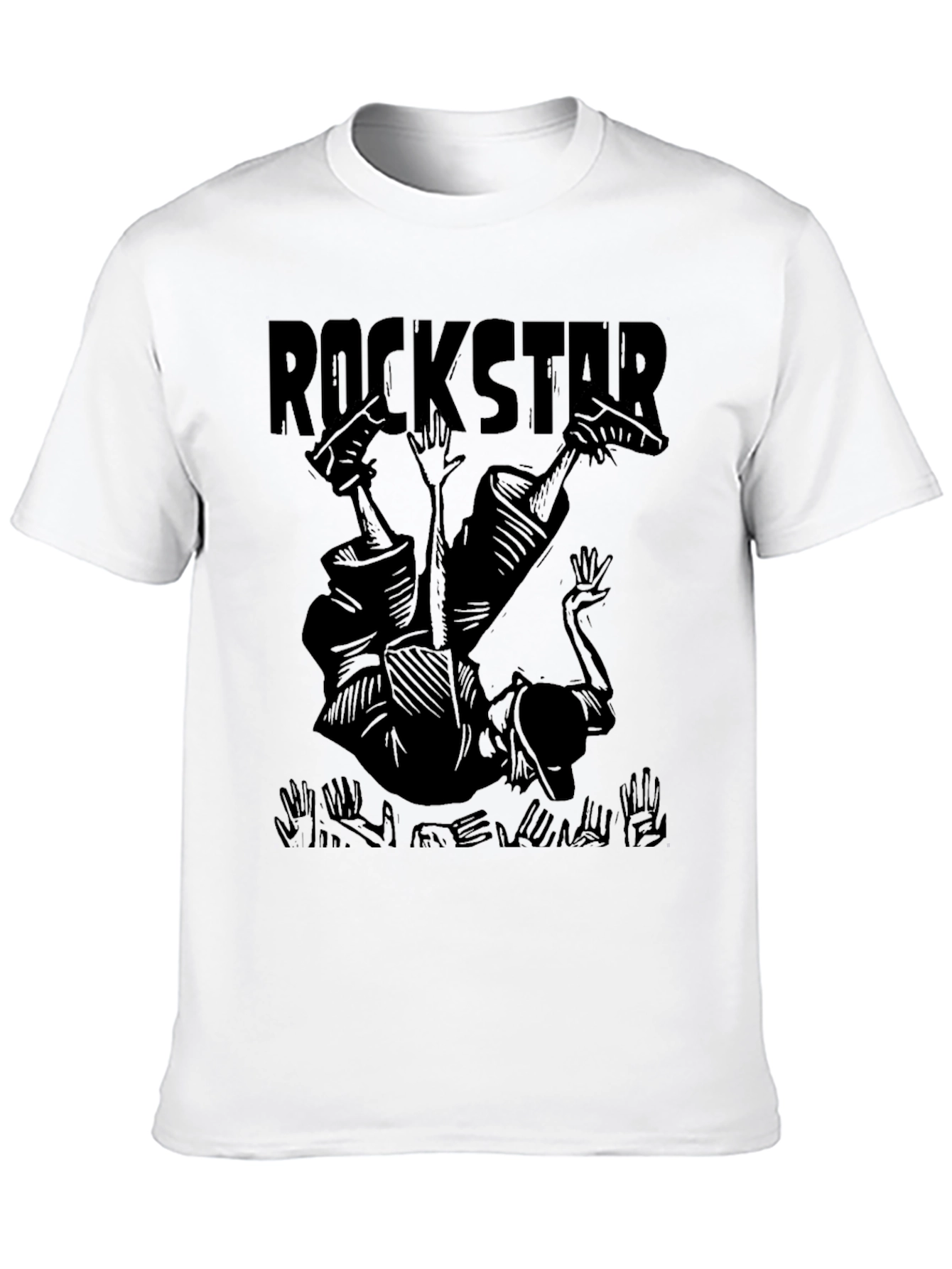 Rockstar Graphic Print Crew Neck T-Shirt