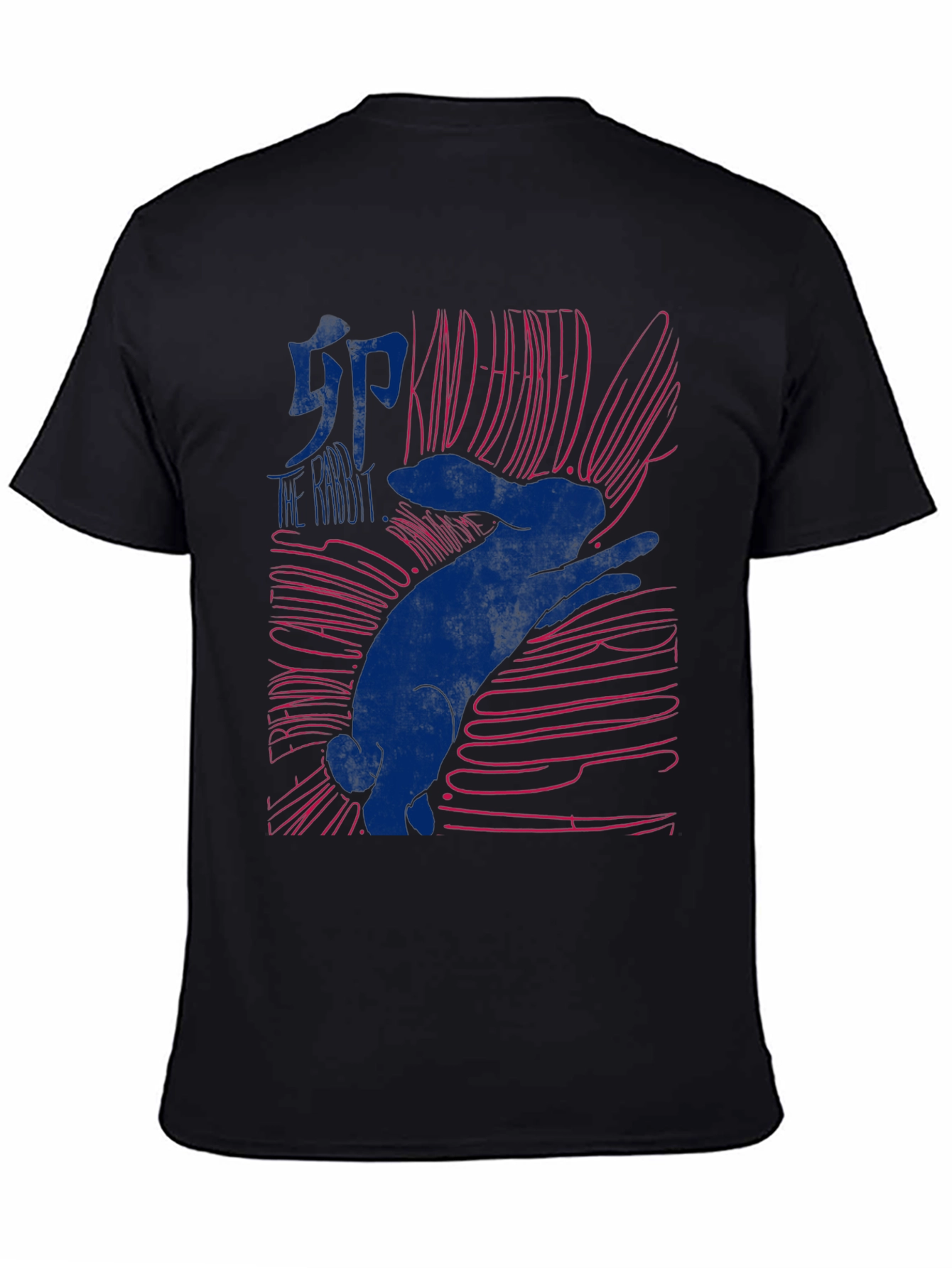 Kind Hearted Rabbit Graphic T-Shirt