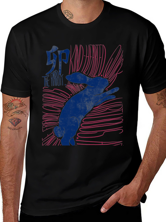 Kind Hearted Rabbit Graphic T-Shirt