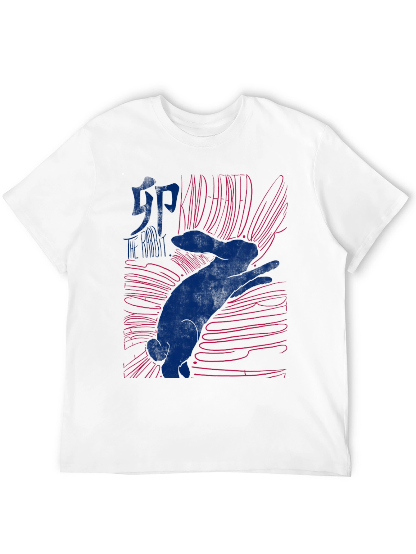 Kind Hearted Rabbit Graphic T-Shirt