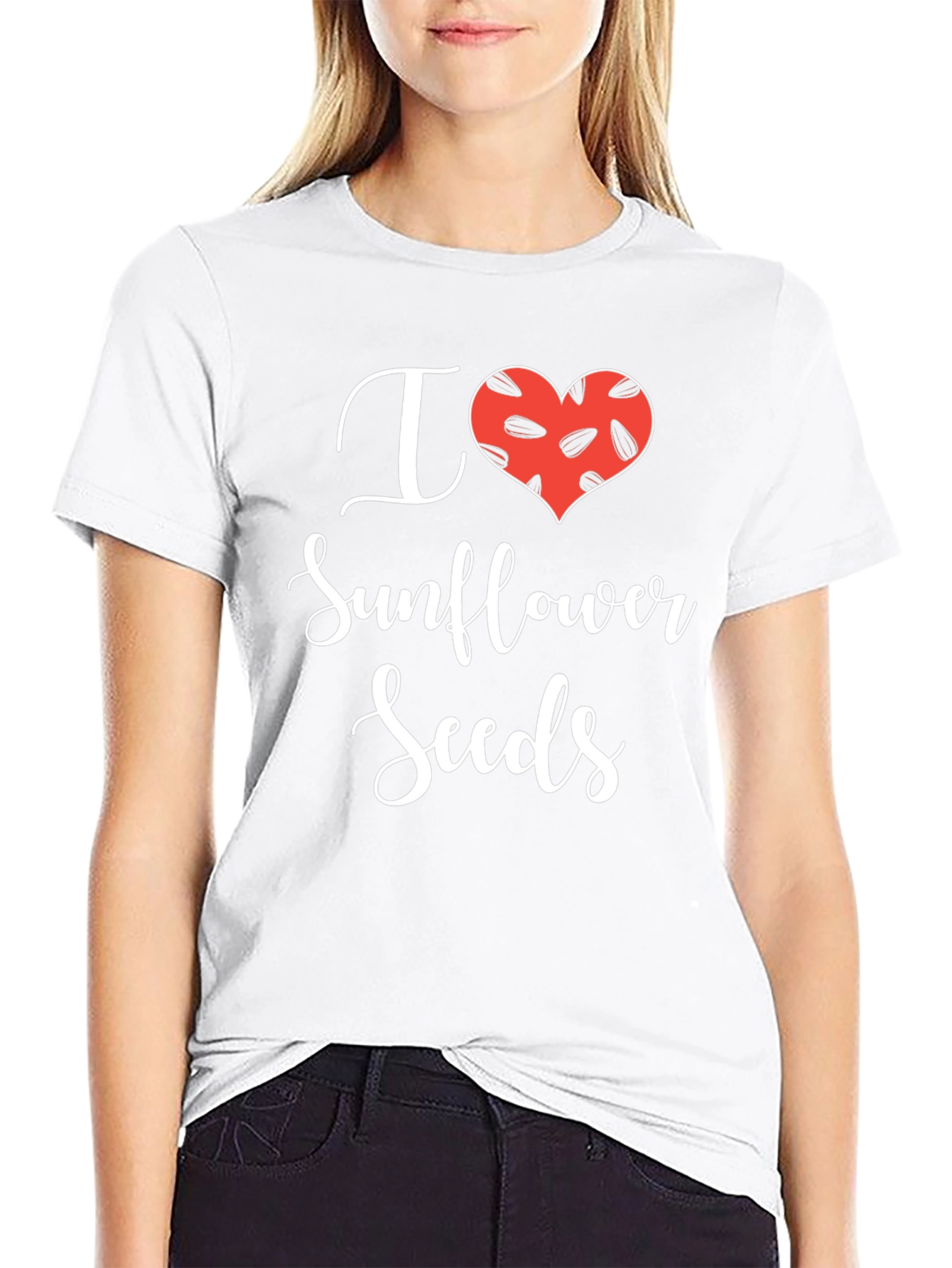 I Love Sunflower Seeds Graphic T-Shirt