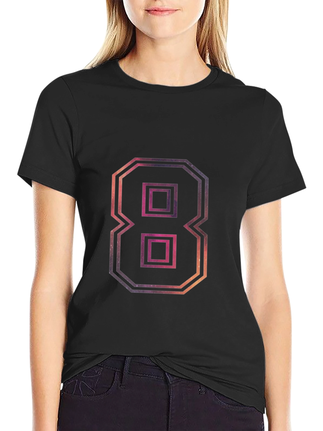 Retro Number 8 Graphic T-Shirt