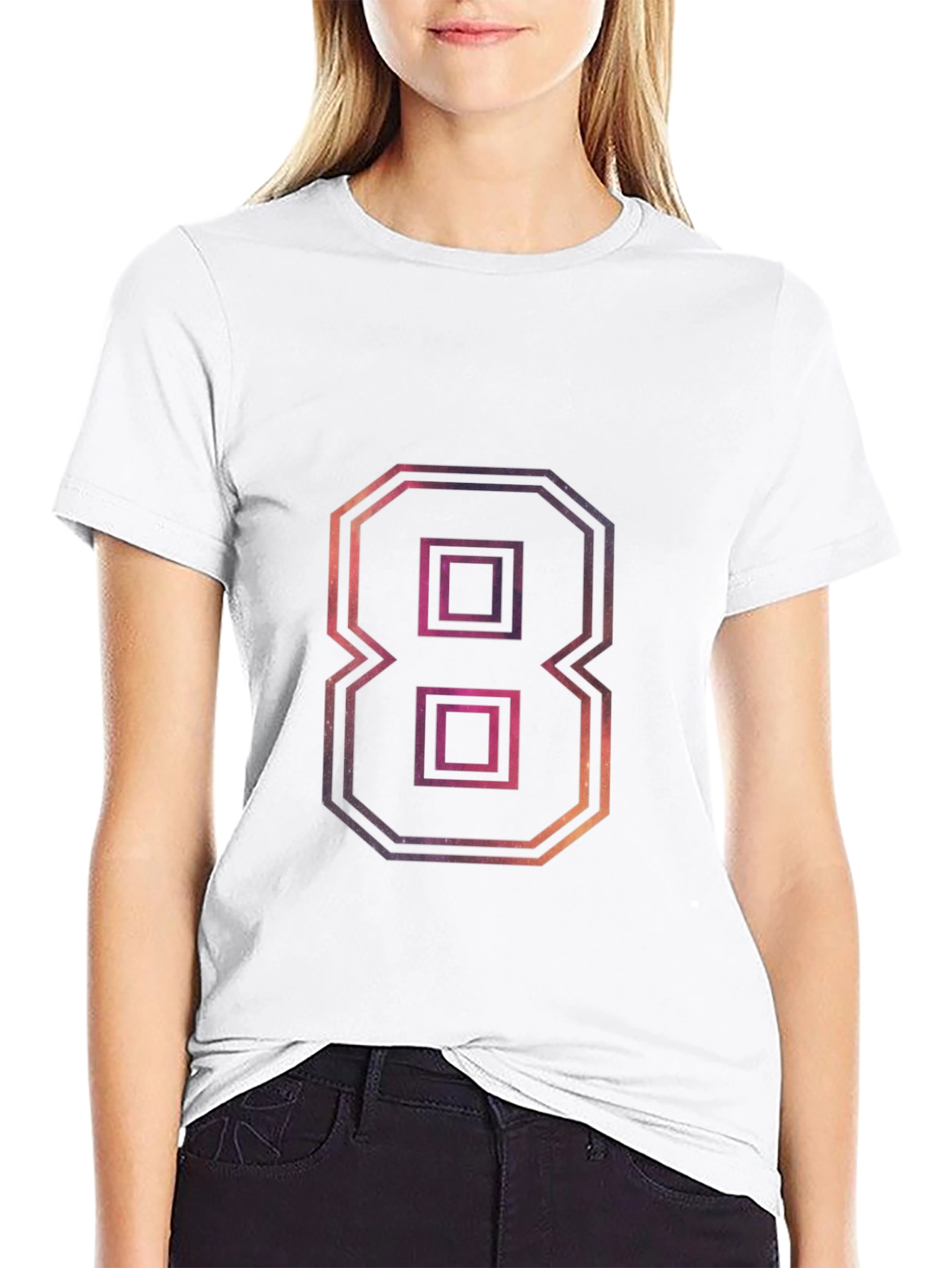 Retro Number 8 Graphic T-Shirt