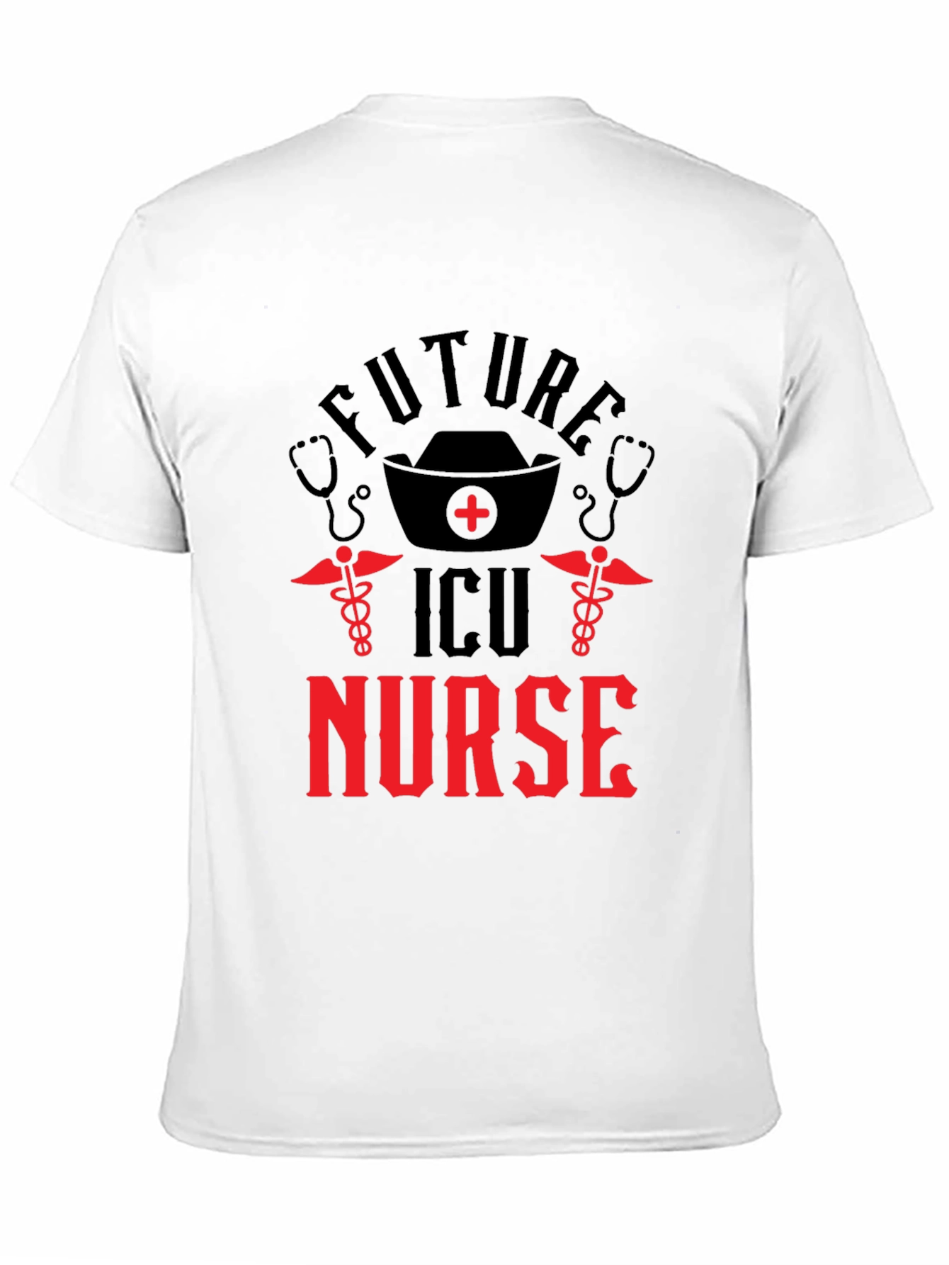 Future ICU Nurse Black Graphic T-Shirt