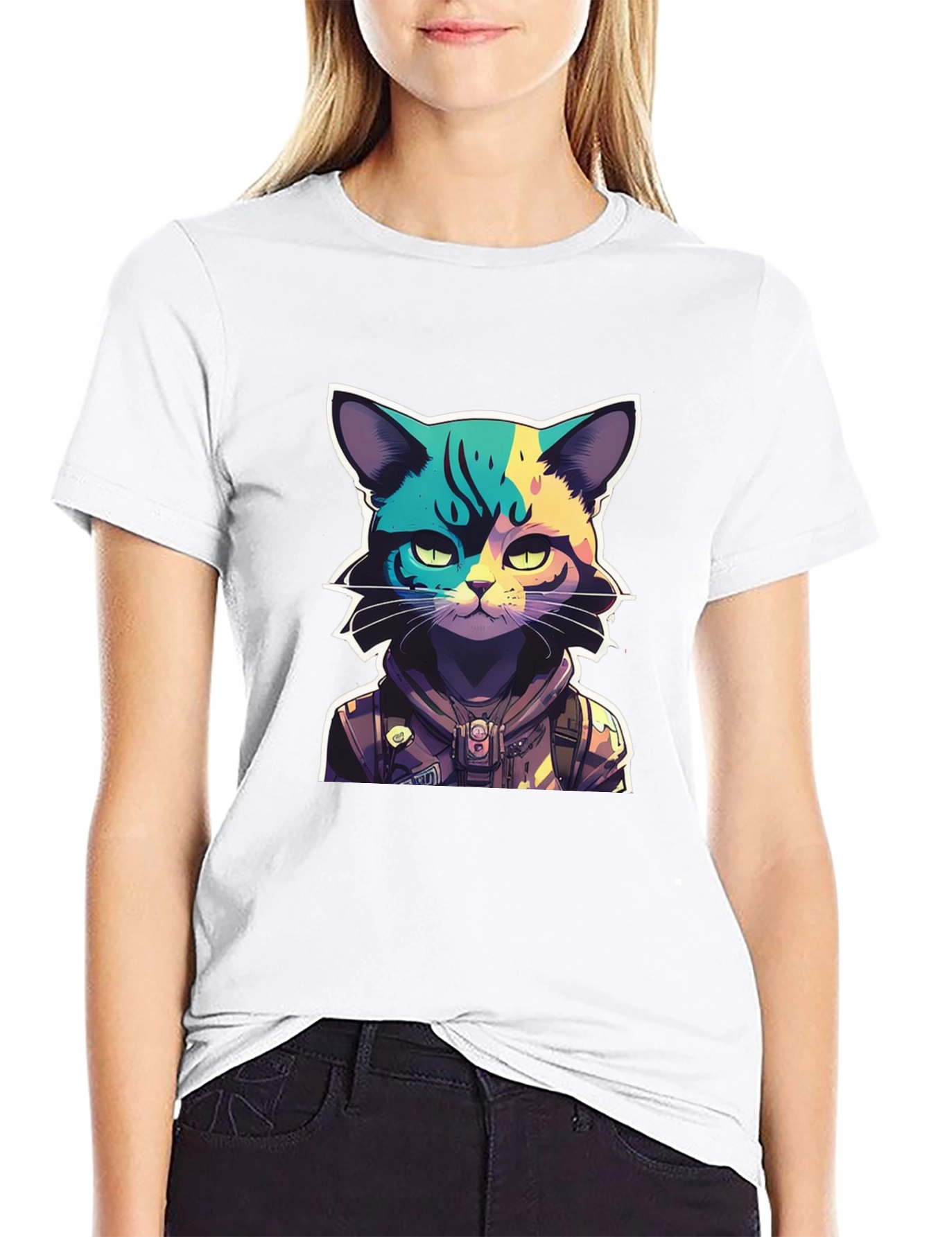 Cool Cat Graphic T-Shirt - Unique Design