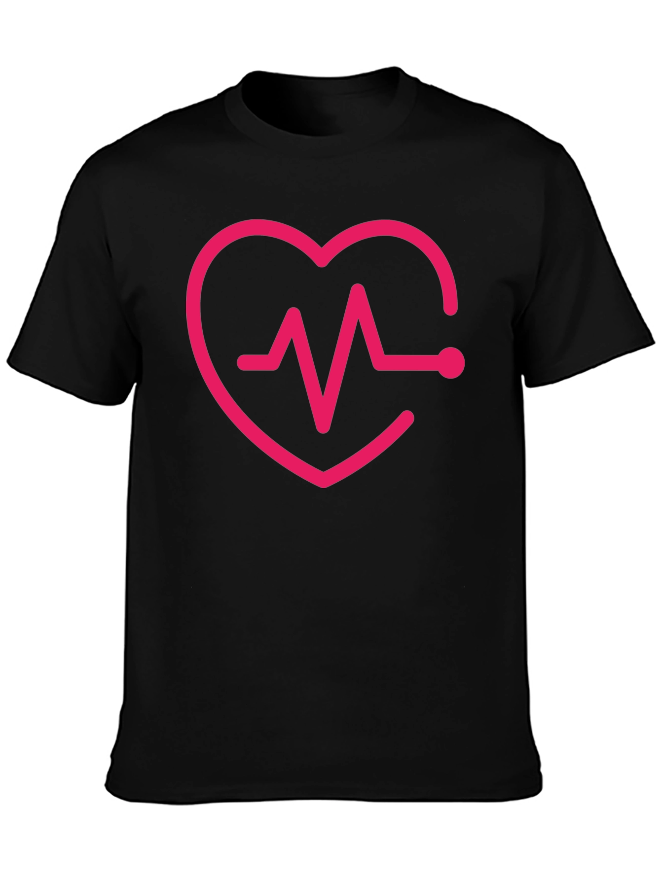 Heartbeat Heart Love Graphic T-Shirt