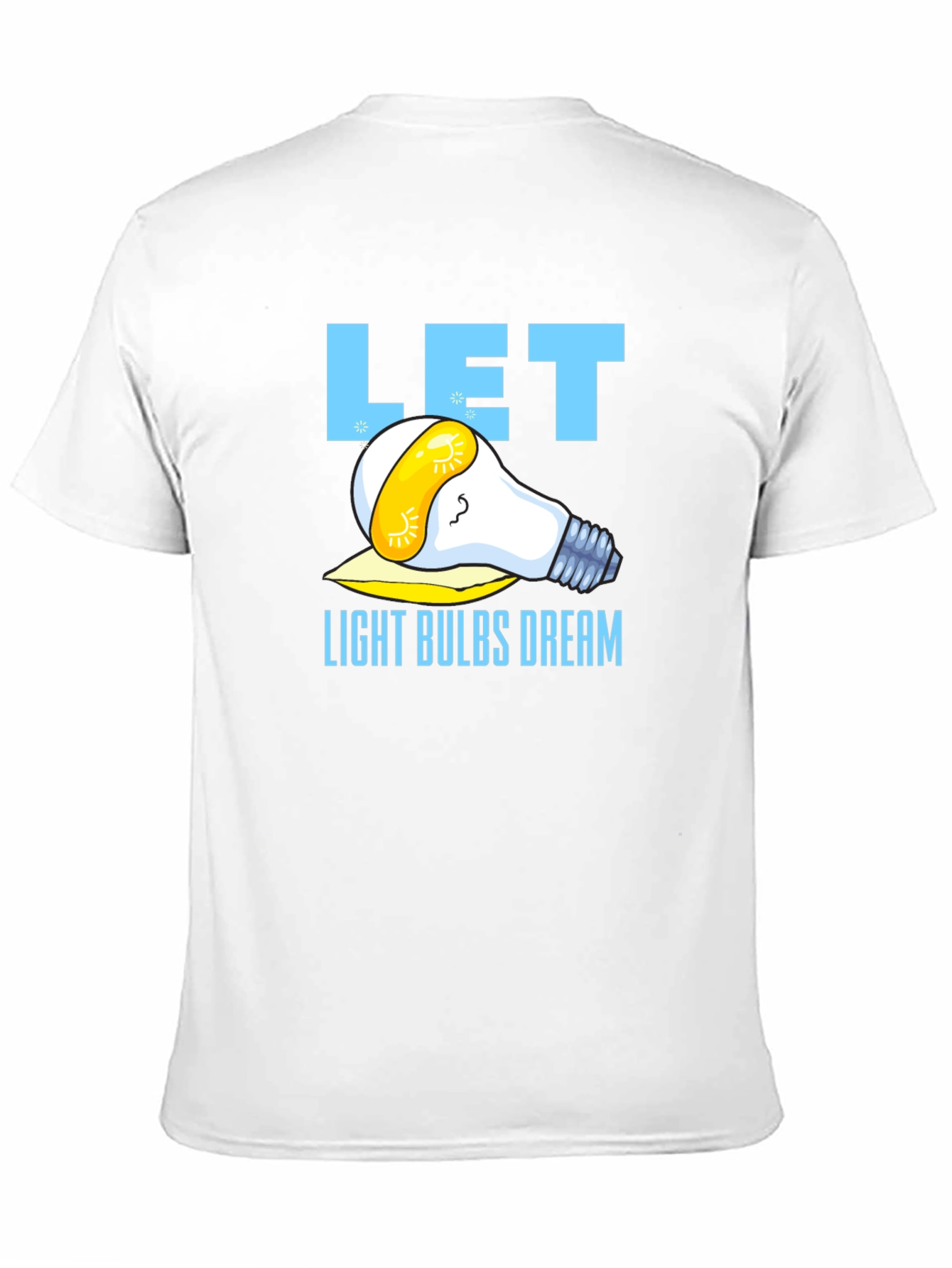 Let Light Bulbs Dream Black Graphic T-Shirt