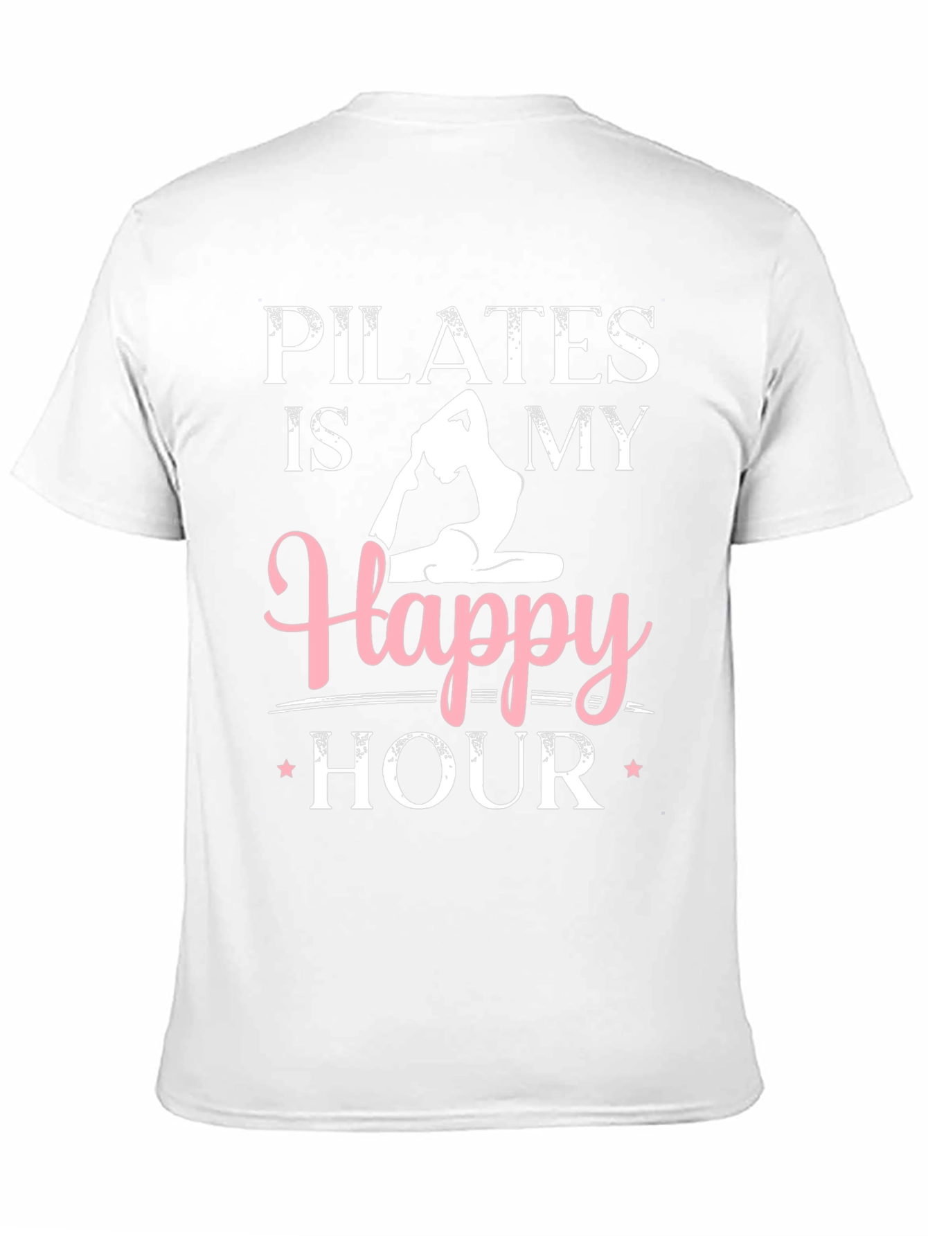 Pilates is My Happy Hour Black Graphic Tee