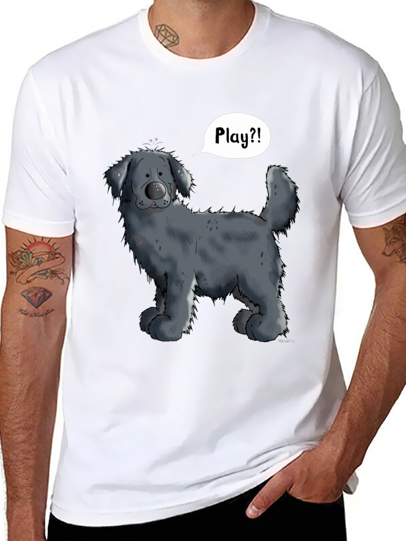 Dog Cartoon T-Shirt - Play?!
