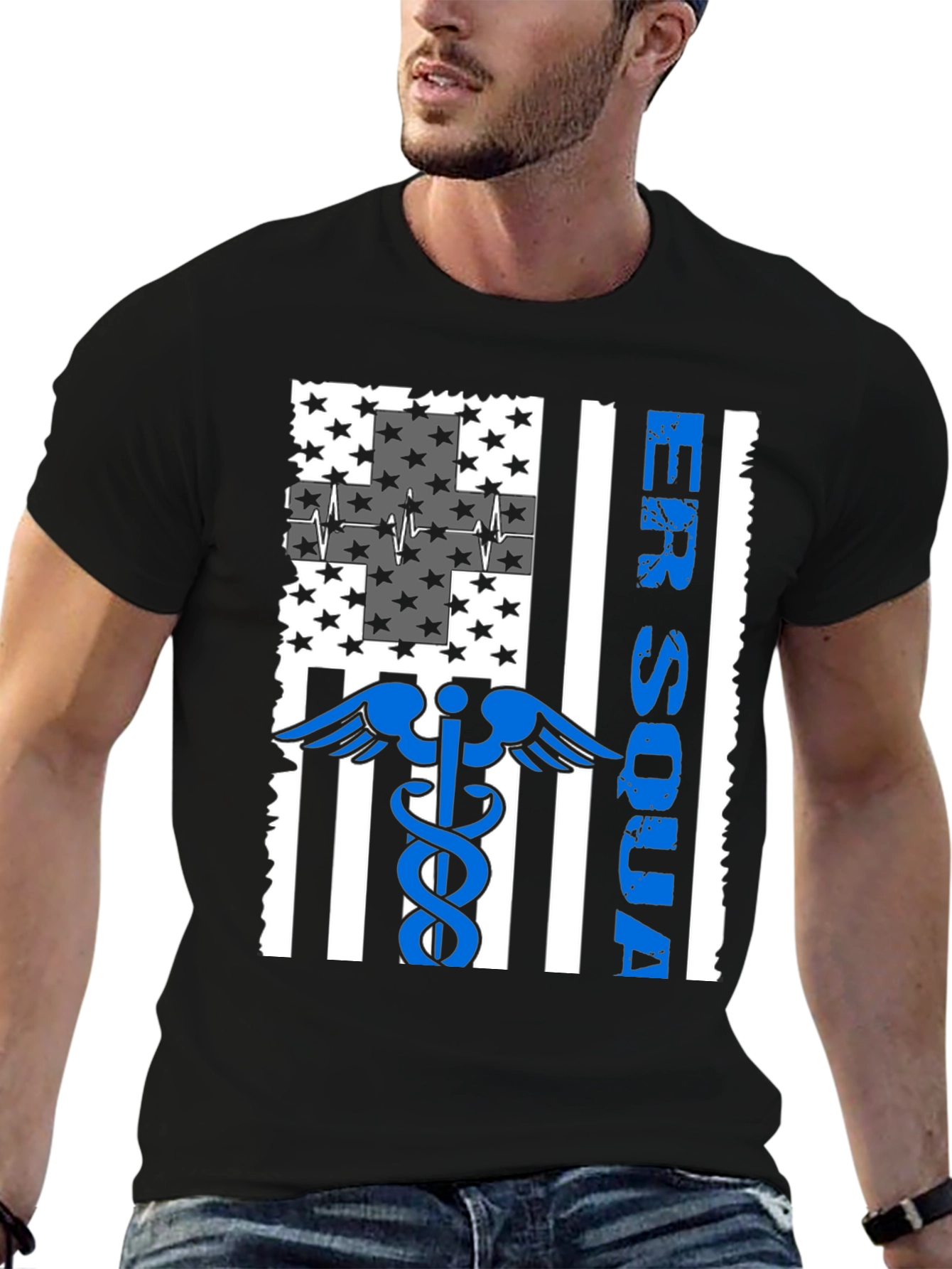 ER Squad American Flag Graphic Tee