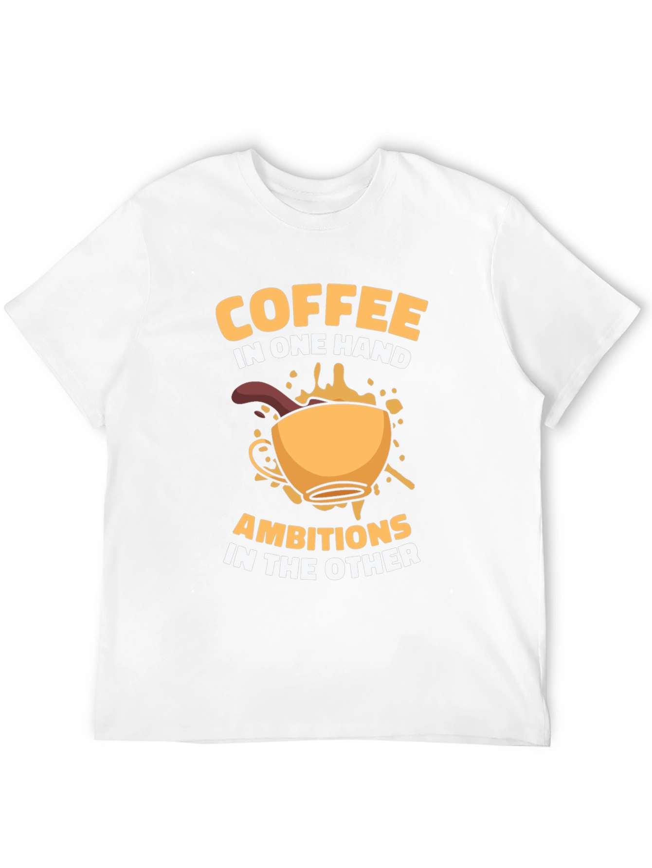 Coffee & Ambition Graphic T-Shirt - Casual Style