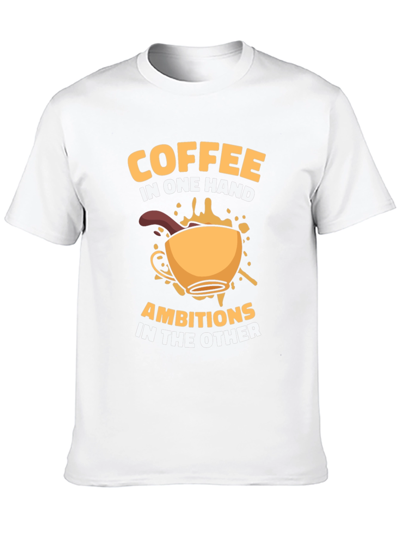 Coffee & Ambition Graphic T-Shirt - Casual Style