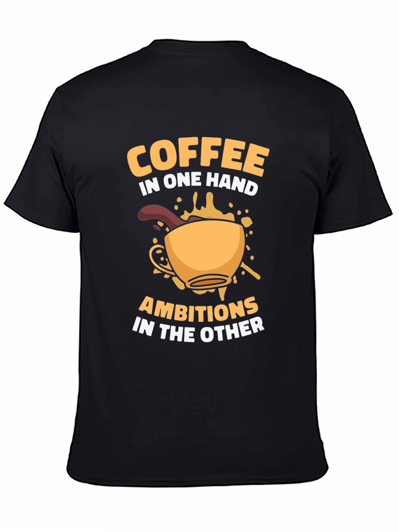 Coffee & Ambition Graphic T-Shirt - Casual Style