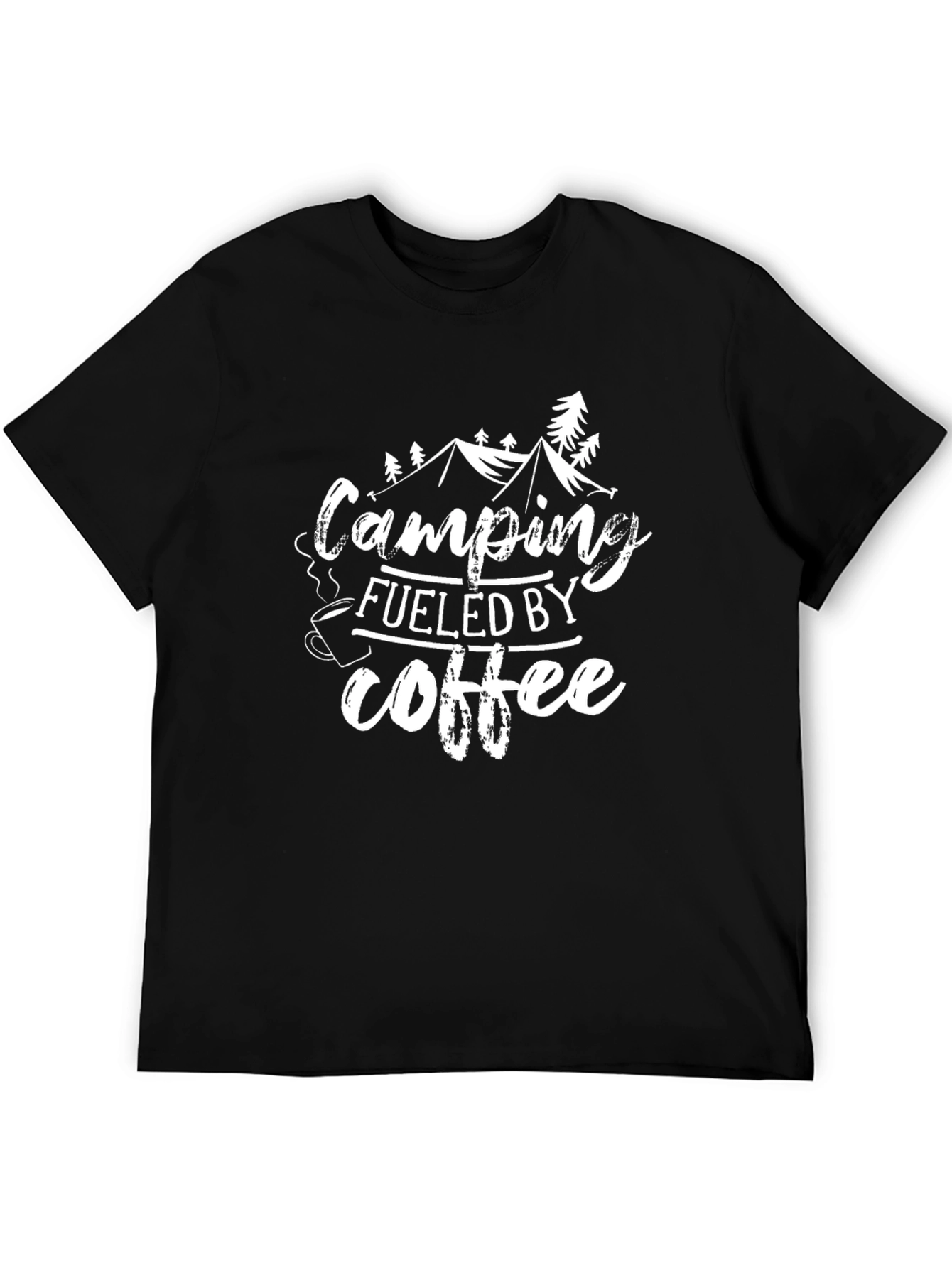 Camping Fueled by Coffee Graphic Tee