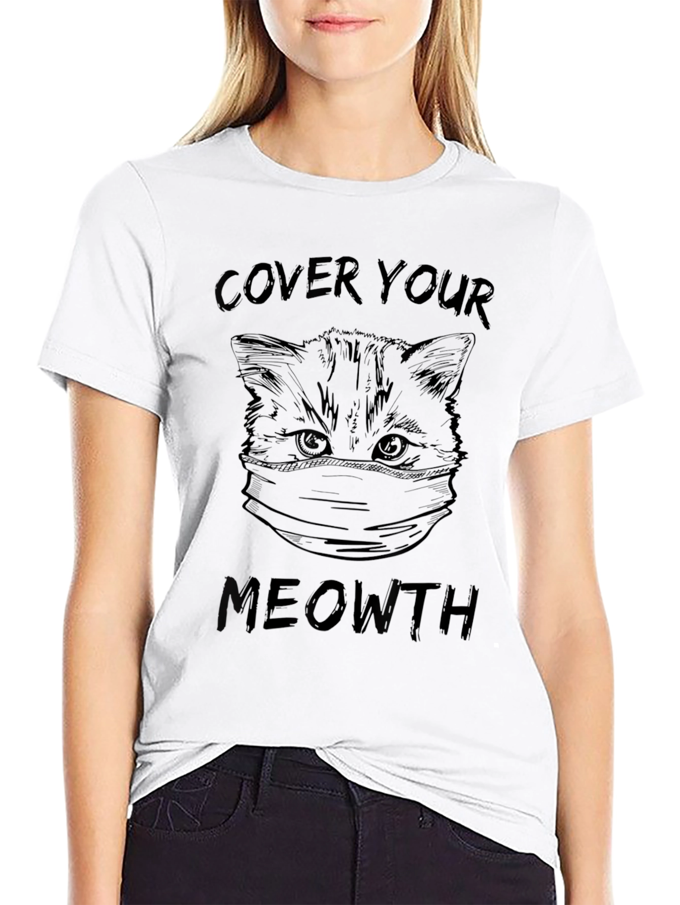 Cover Your Meowth Funny Cat T-Shirt