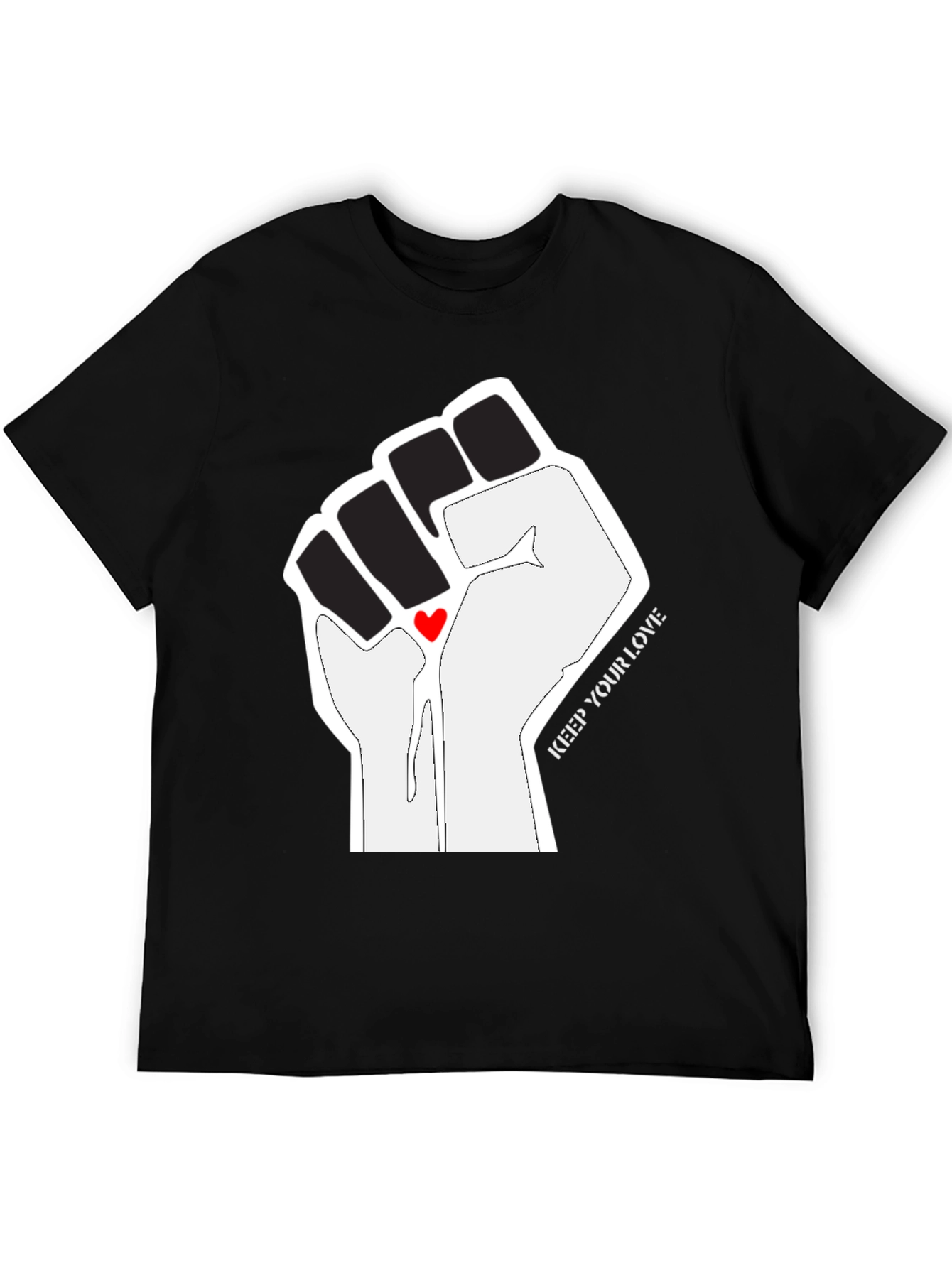 Empowered Love Graphic Tee - Black