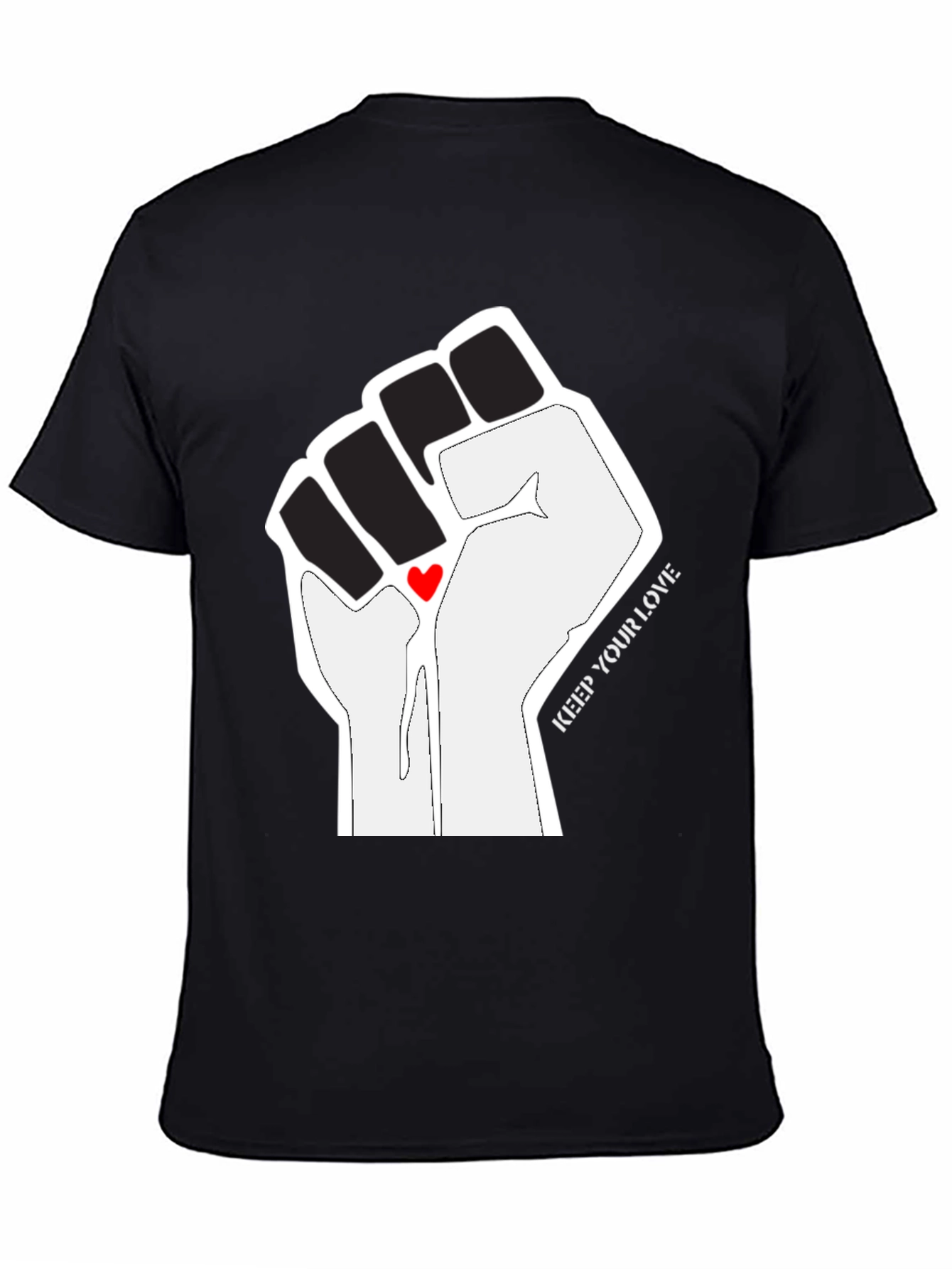 Empowered Love Graphic Tee - Black