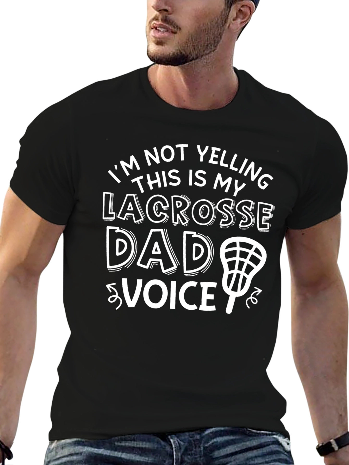 Lacrosse Dad Voice T-Shirt - Novelty Apparel