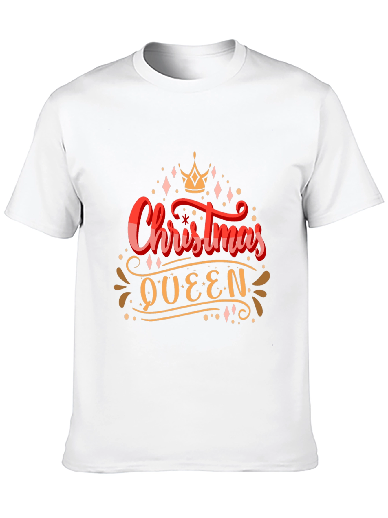 Christmas Queen Graphic Tee - Holiday Apparel